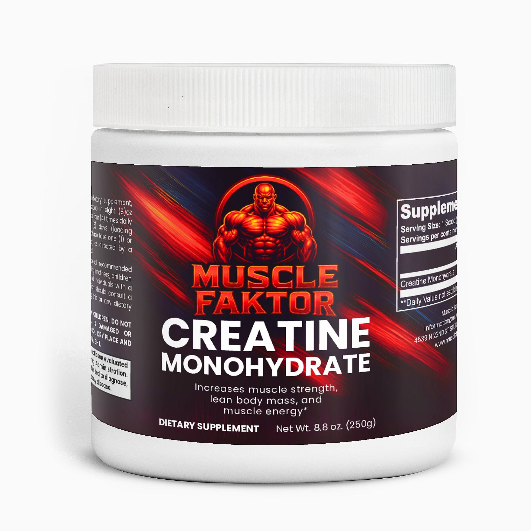 Muscle Faktor Creatine Monohydrate Powder 250g Muscle Faktor