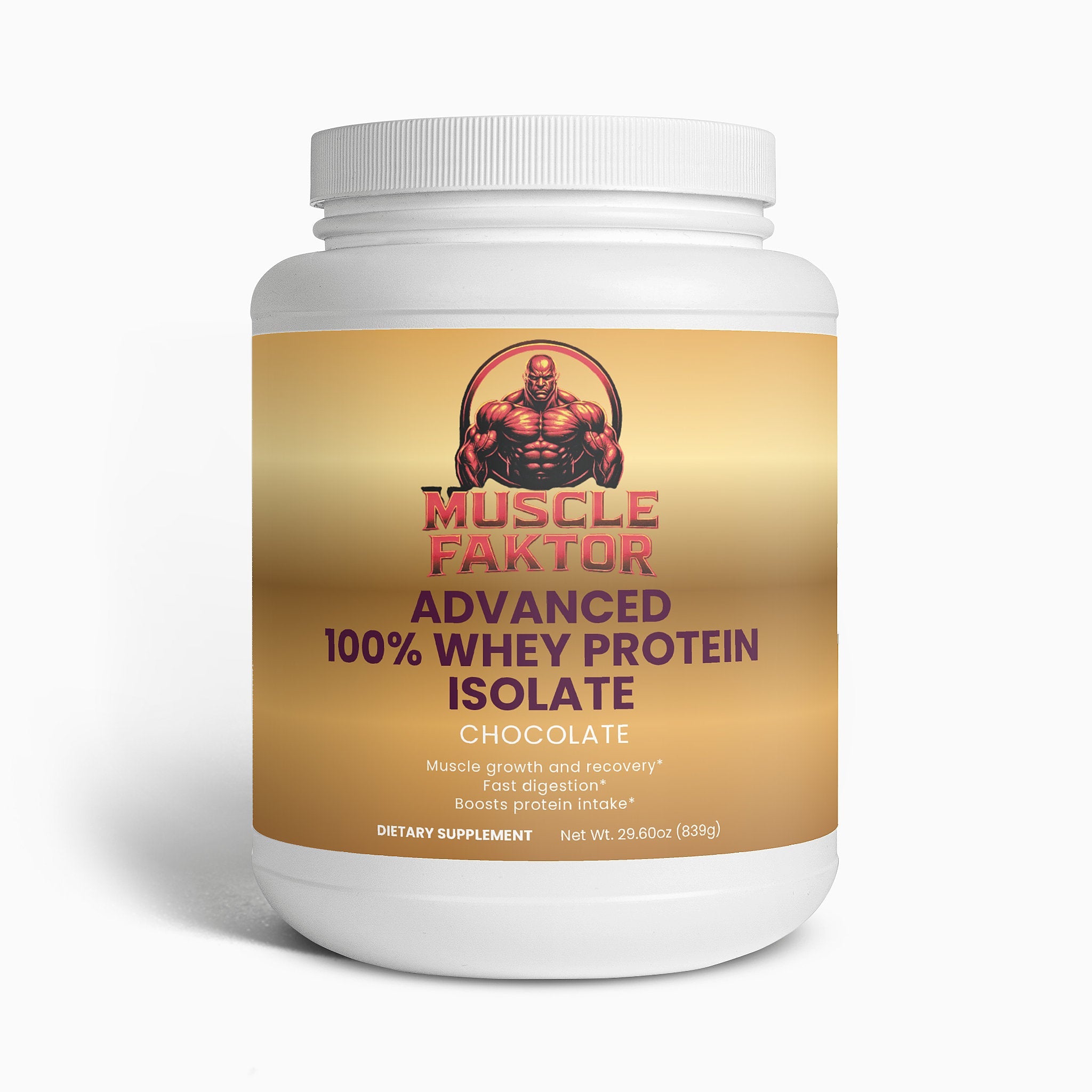Advanced 100% Whey Protein Isolate (Chocolate) Muscle Faktor
