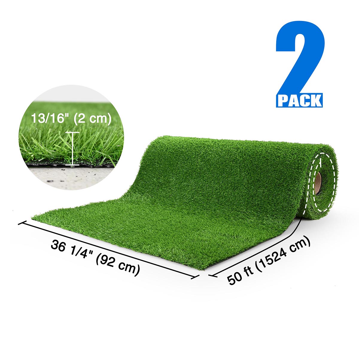 Yescom Agility Turf for Sled Push/ Pull Hybrid Training 13/16"H 2 Lanes - (2x)3'x50'