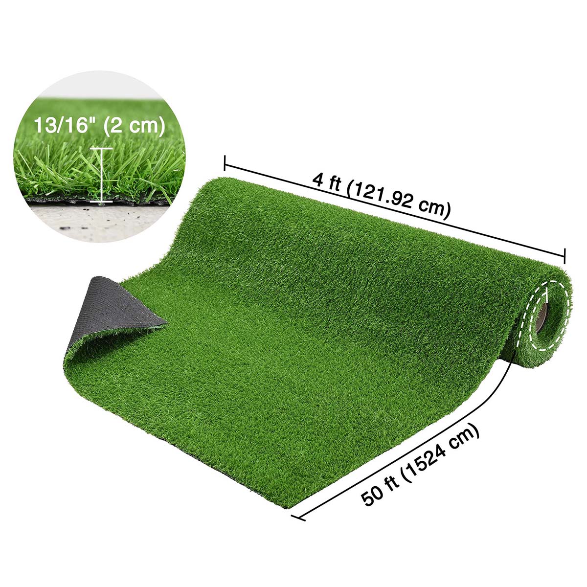Yescom Agility Turf for Sled Push/ Pull Hybrid Training 13/16"H 1 Lane - 4'x50'