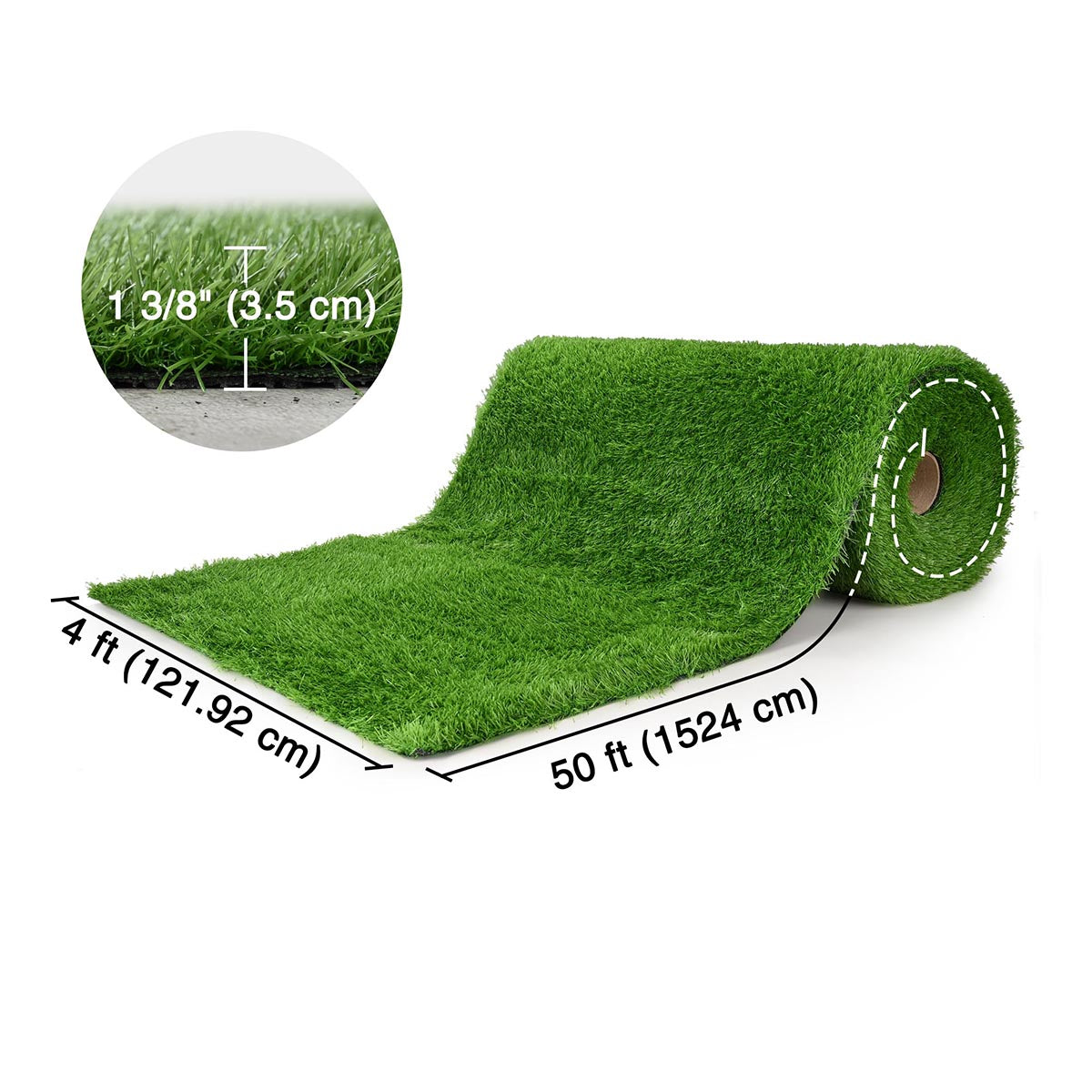 Yescom Agility Turf for Powerful Sled Push Hybrid Training 1 3/8"H 1 Lane - 4'x50'