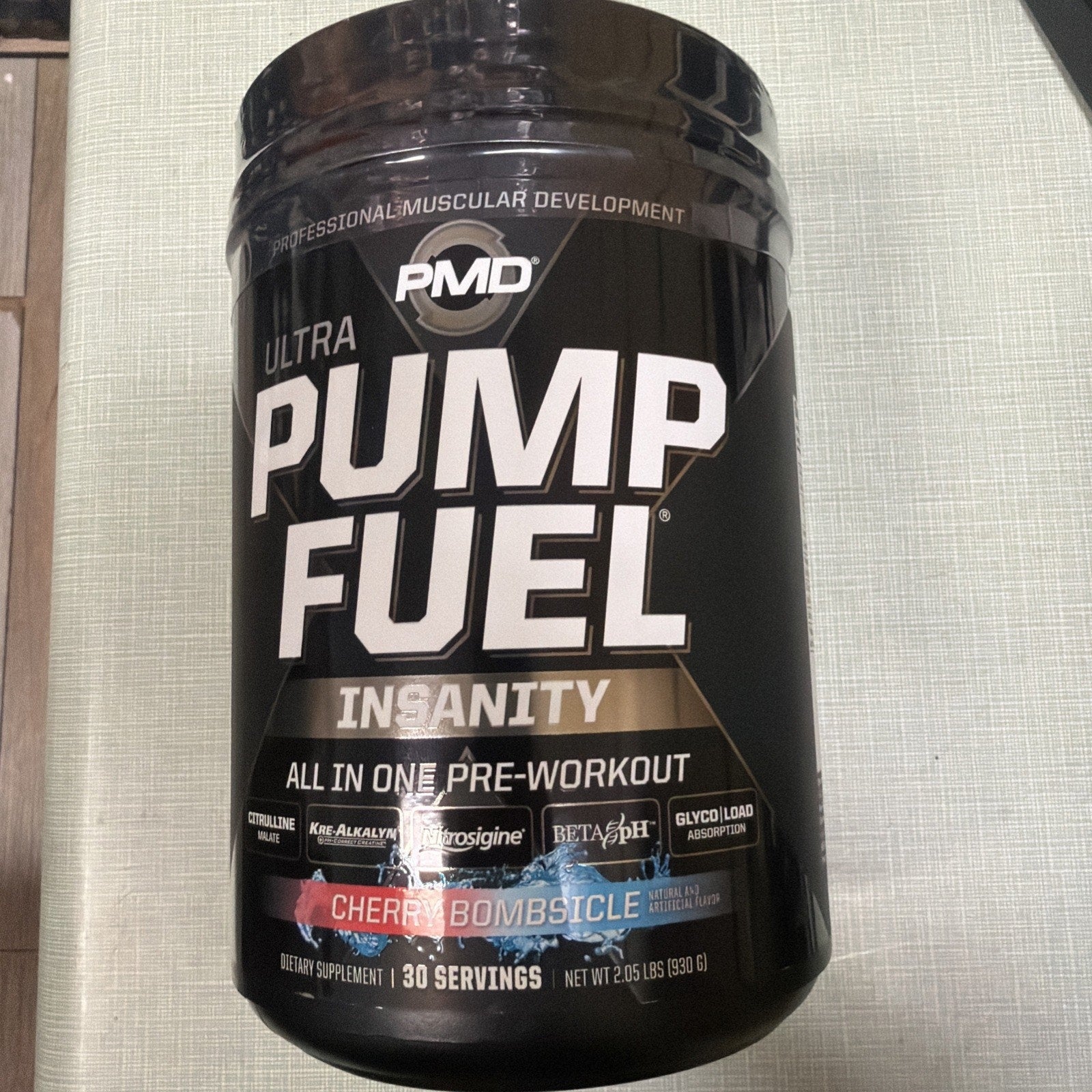 Pump Fuel Ultra Insanity Glyco Load Pre-Workout, Cherry Bombsicle