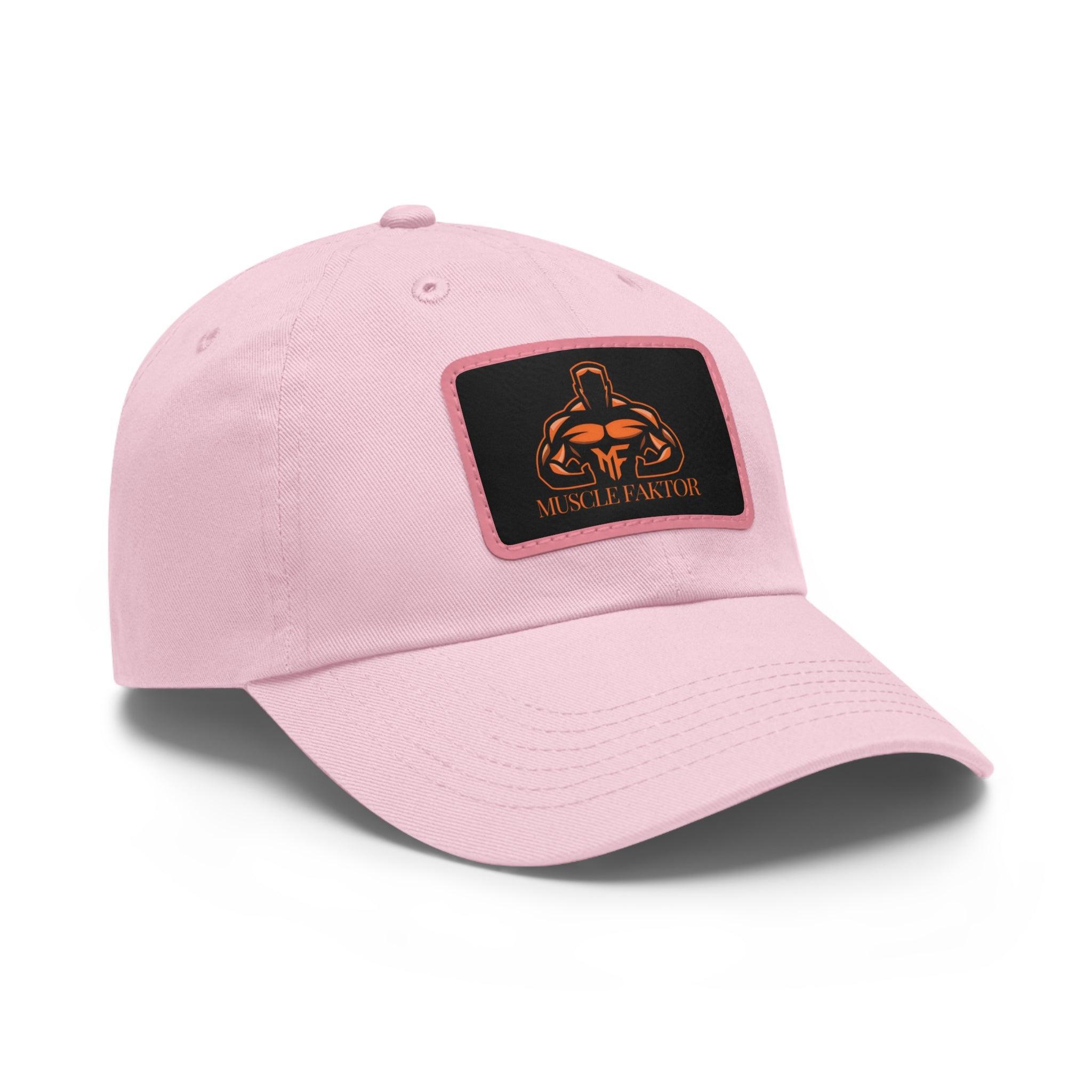 Dad Hat with Leather Patch (Rectangle) - Muscle Faktor