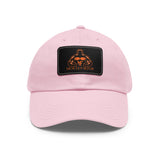 Dad Hat with Leather Patch (Rectangle) - Muscle Faktor