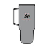 Muscle Faktor 40oz Insulated Tumbler with Lid - Perfect for Fitness Enthusiasts Printify