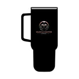Muscle Faktor 40oz Insulated Tumbler with Lid - Perfect for Fitness Enthusiasts Printify
