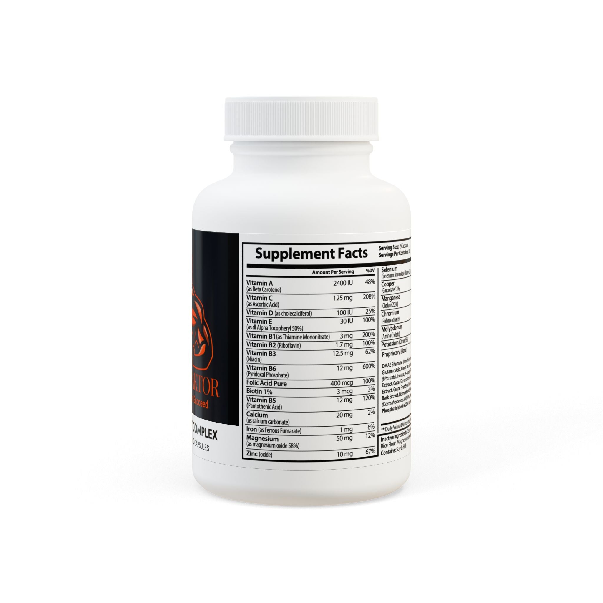 Brain Support Complex Supplement (60 Capsules) Printify