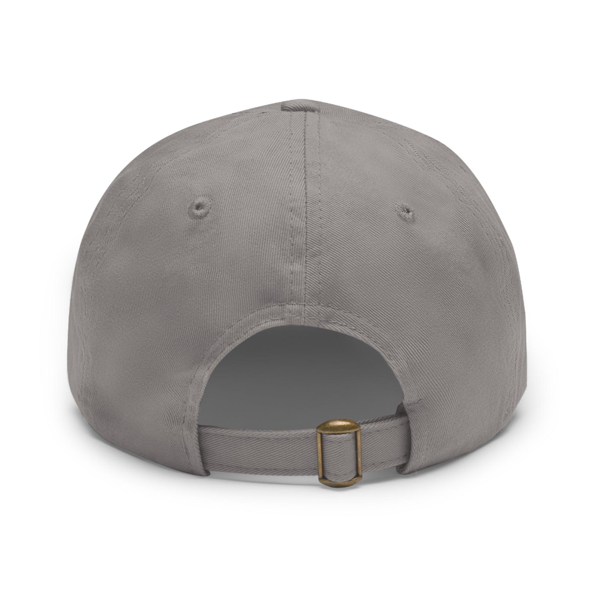 Dad Hat with Leather Patch (Rectangle) - Muscle Faktor