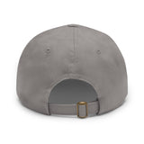 Dad Hat with Leather Patch (Rectangle) - Muscle Faktor