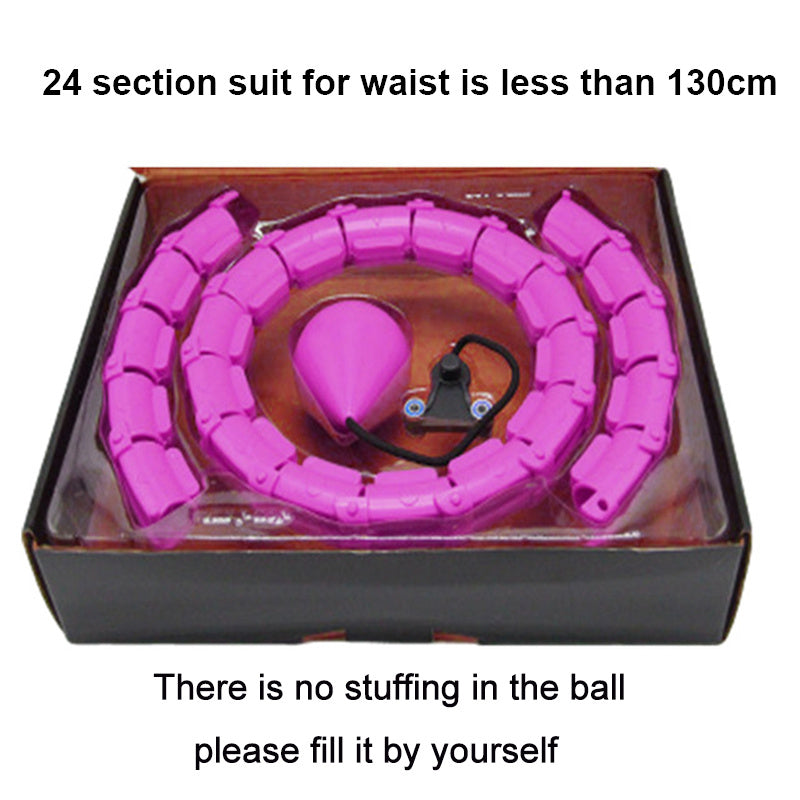 Fitness Sport Hoop Smart Upgrade Intelligent Sport Hoop Adjustable Thin Waist Exercise Gym Hoop Fitness Equipment Home Training Violet gift package