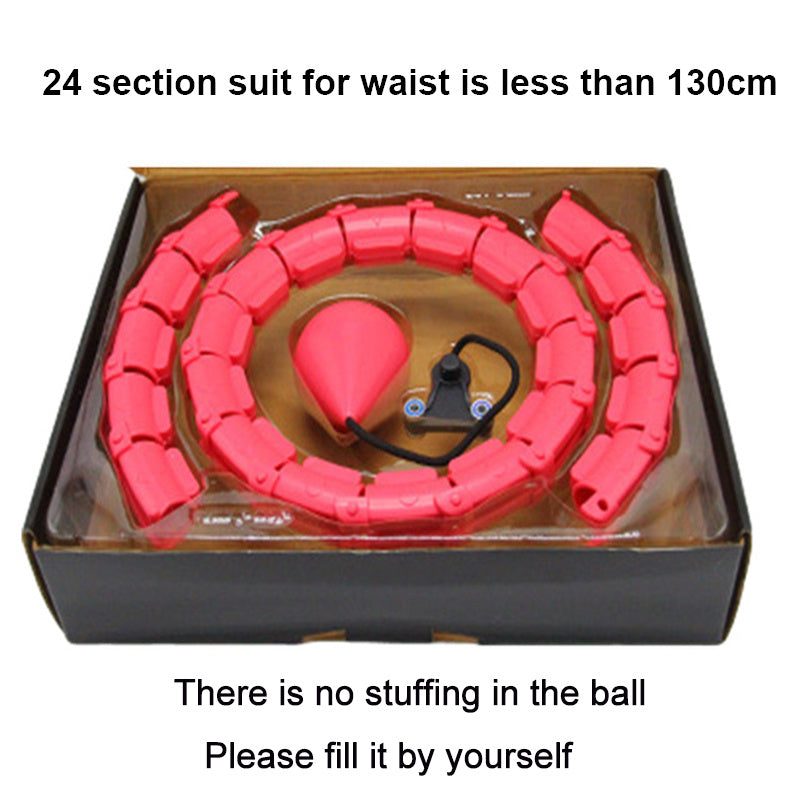 Fitness Sport Hoop Smart Upgrade Intelligent Sport Hoop Adjustable Thin Waist Exercise Gym Hoop Fitness Equipment Home Training Pink gift package
