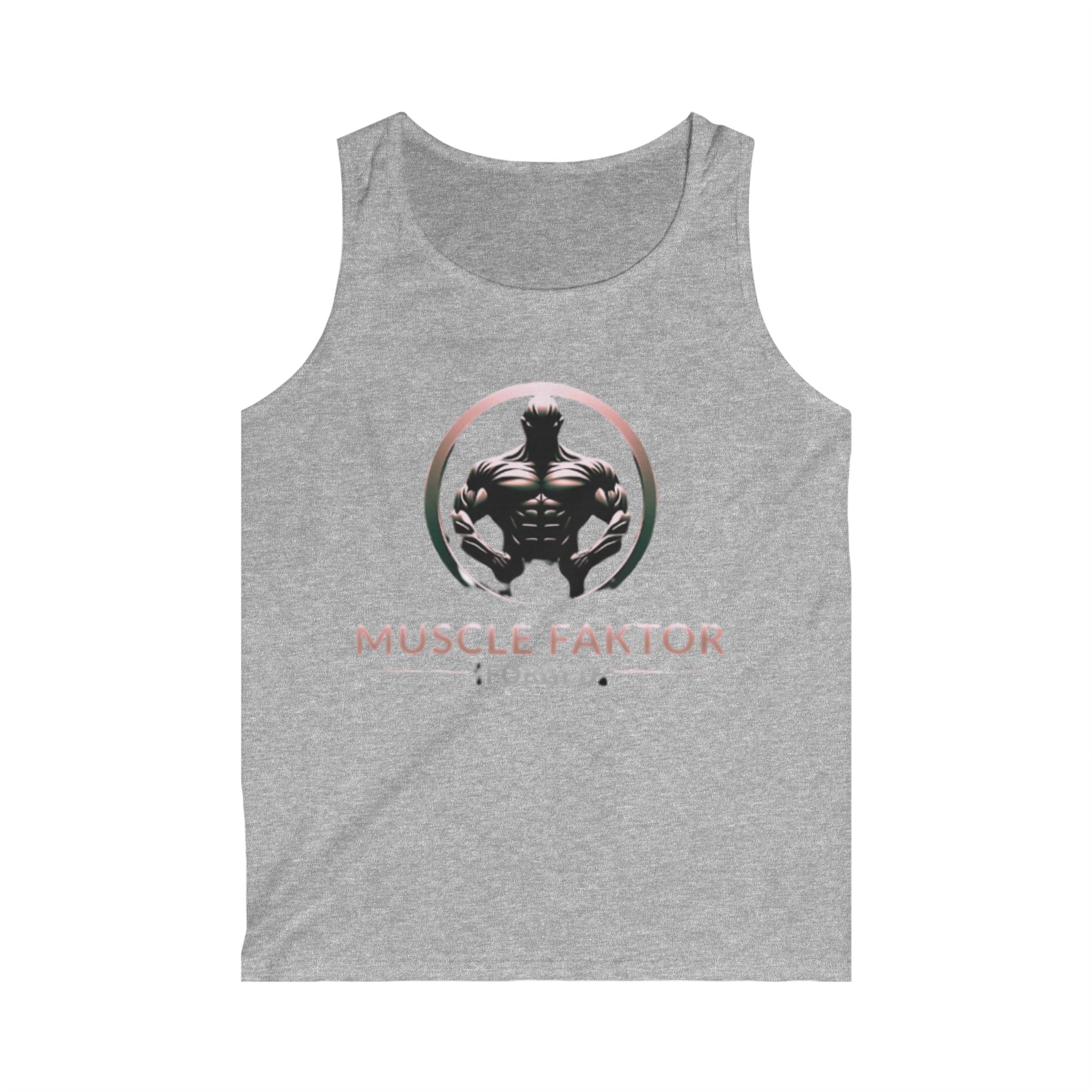 Men's Muscle Faktor Forged Tank Top - Fitness Wear for Active Lifestyle Printify