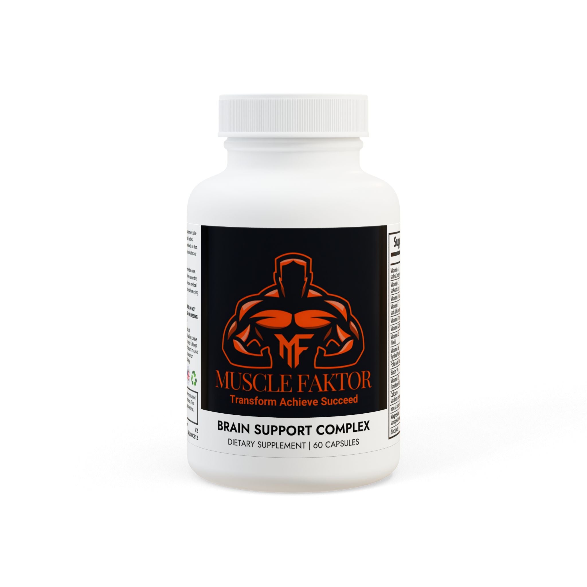 Brain Support Complex Supplement (60 Capsules) Printify