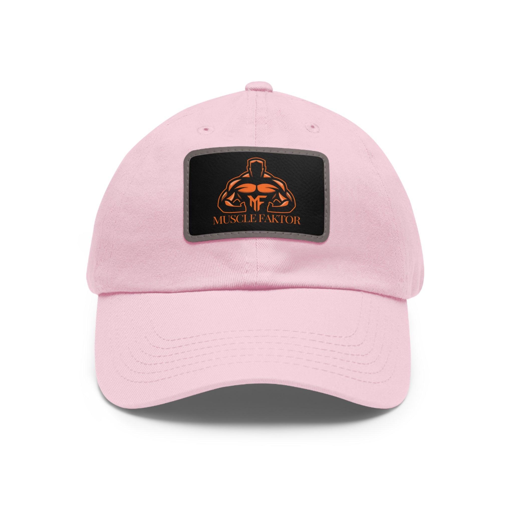 Dad Hat with Leather Patch (Rectangle) - Muscle Faktor