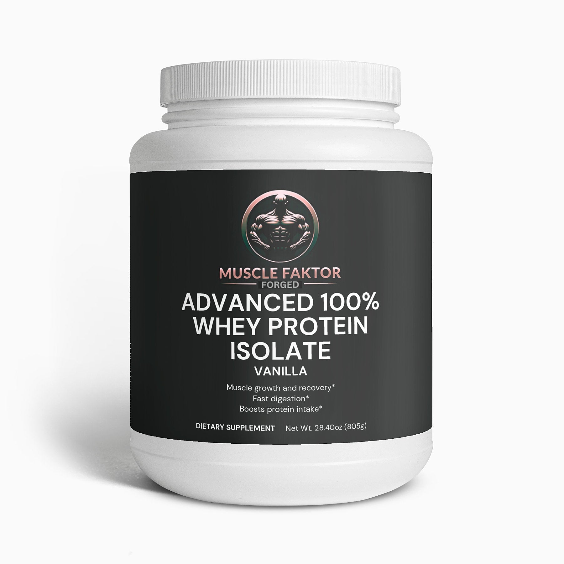 Advanced 100% Whey Protein Isolate (Vanilla) Muscle Faktor