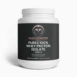 Pure3 100% Whey Protein Isolate (Vanilla) Muscle Faktor