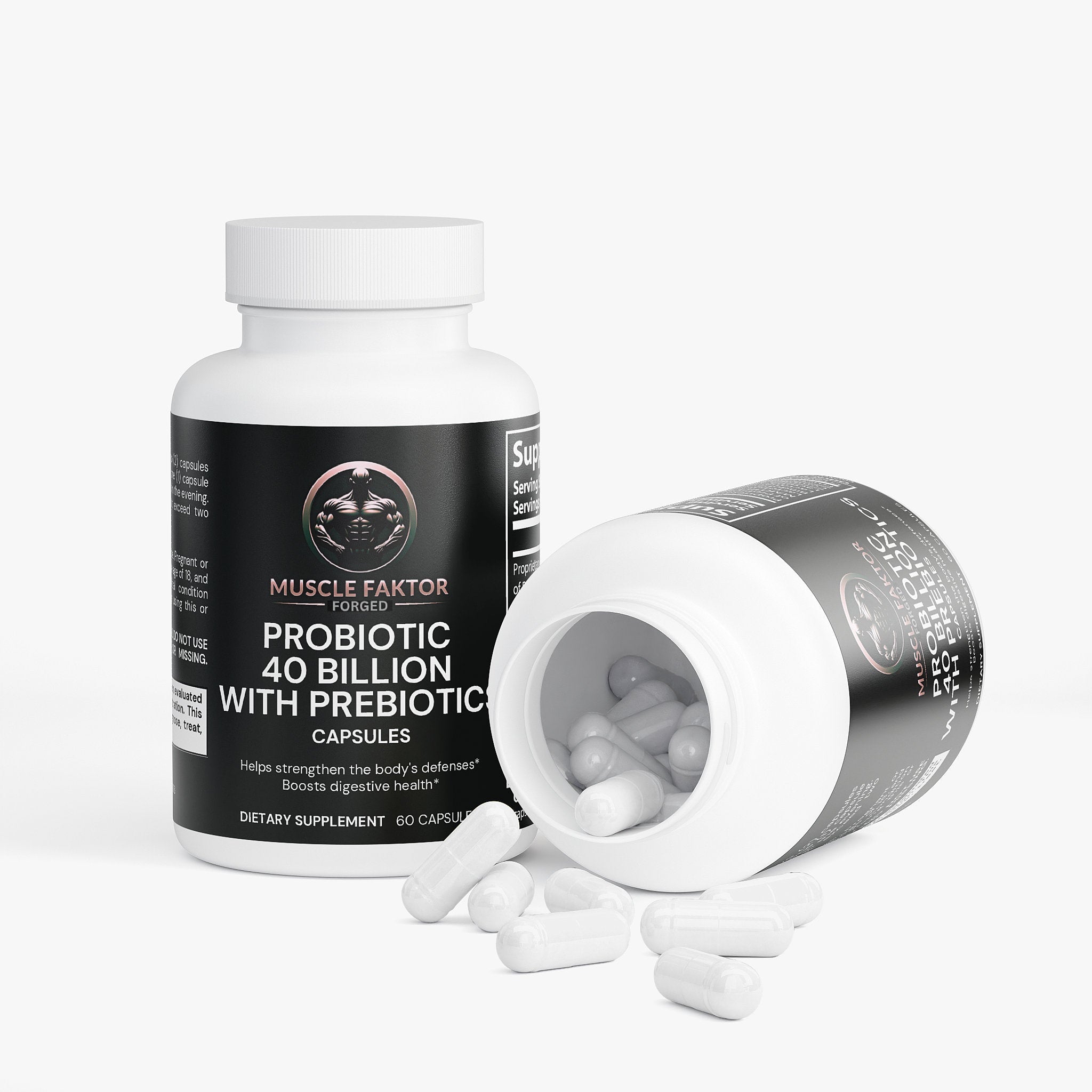 Probiotic 40 Billion with Prebiotics Muscle Faktor