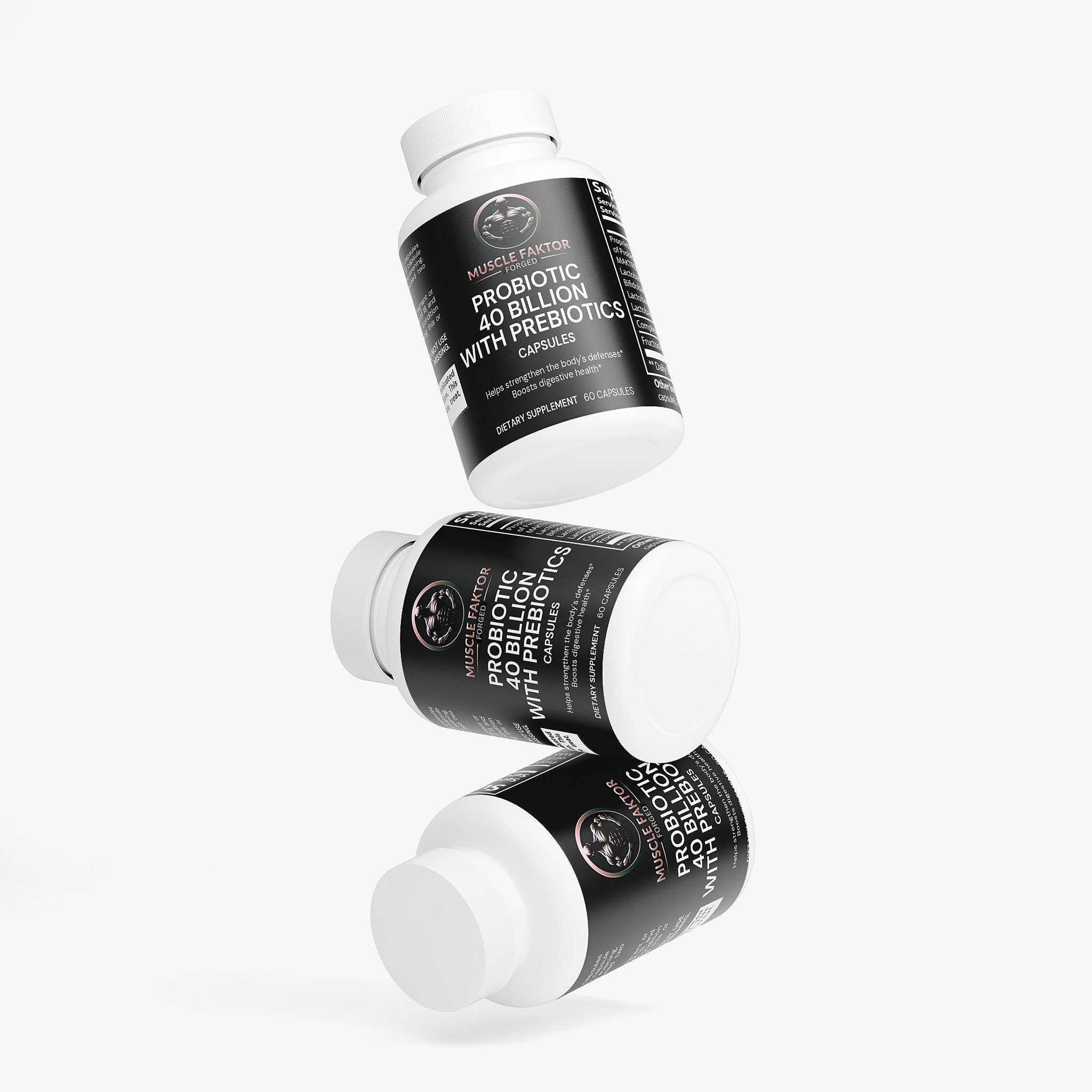 Probiotic 40 Billion with Prebiotics Muscle Faktor
