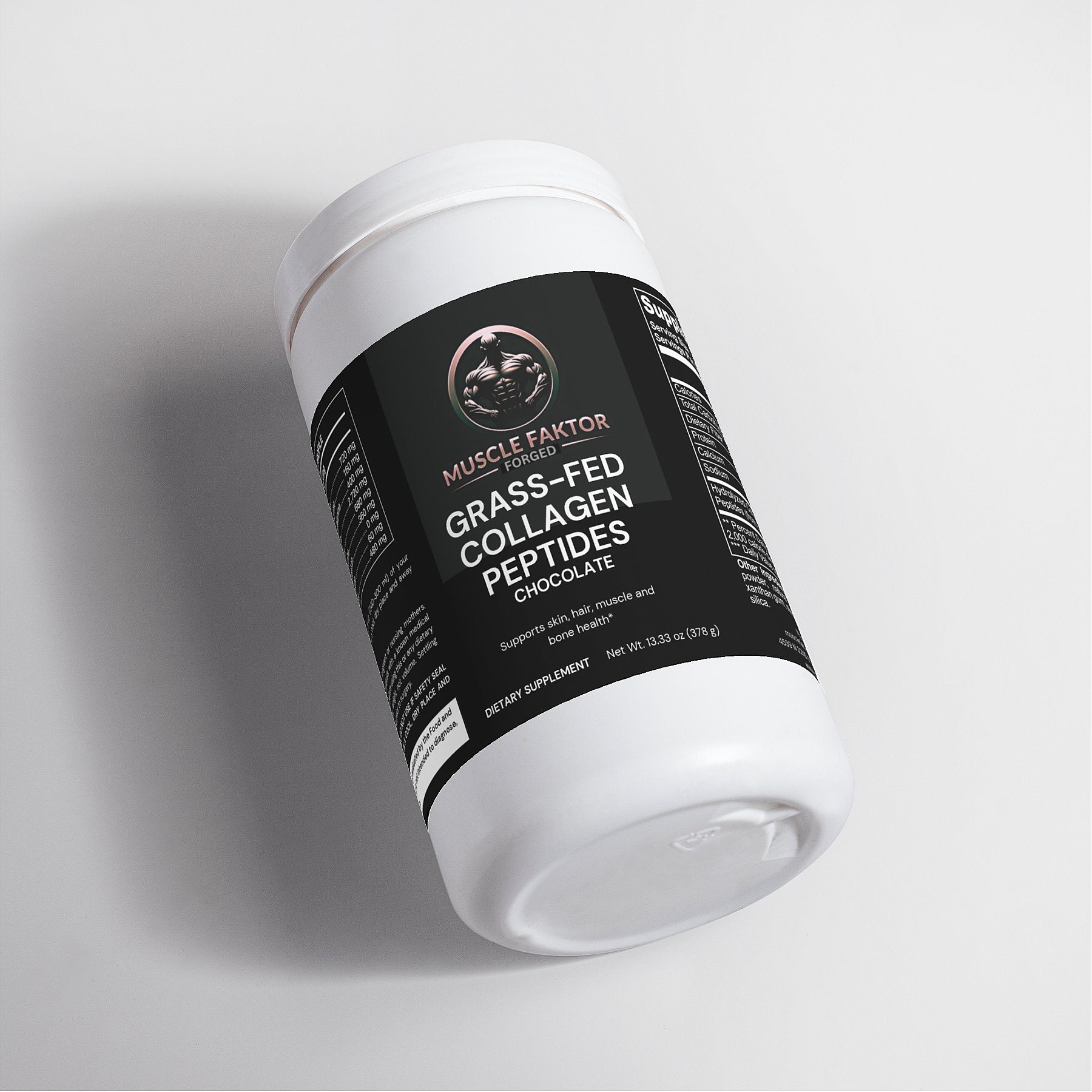 Grass-Fed Collagen Peptides Powder (Chocolate) Muscle Faktor
