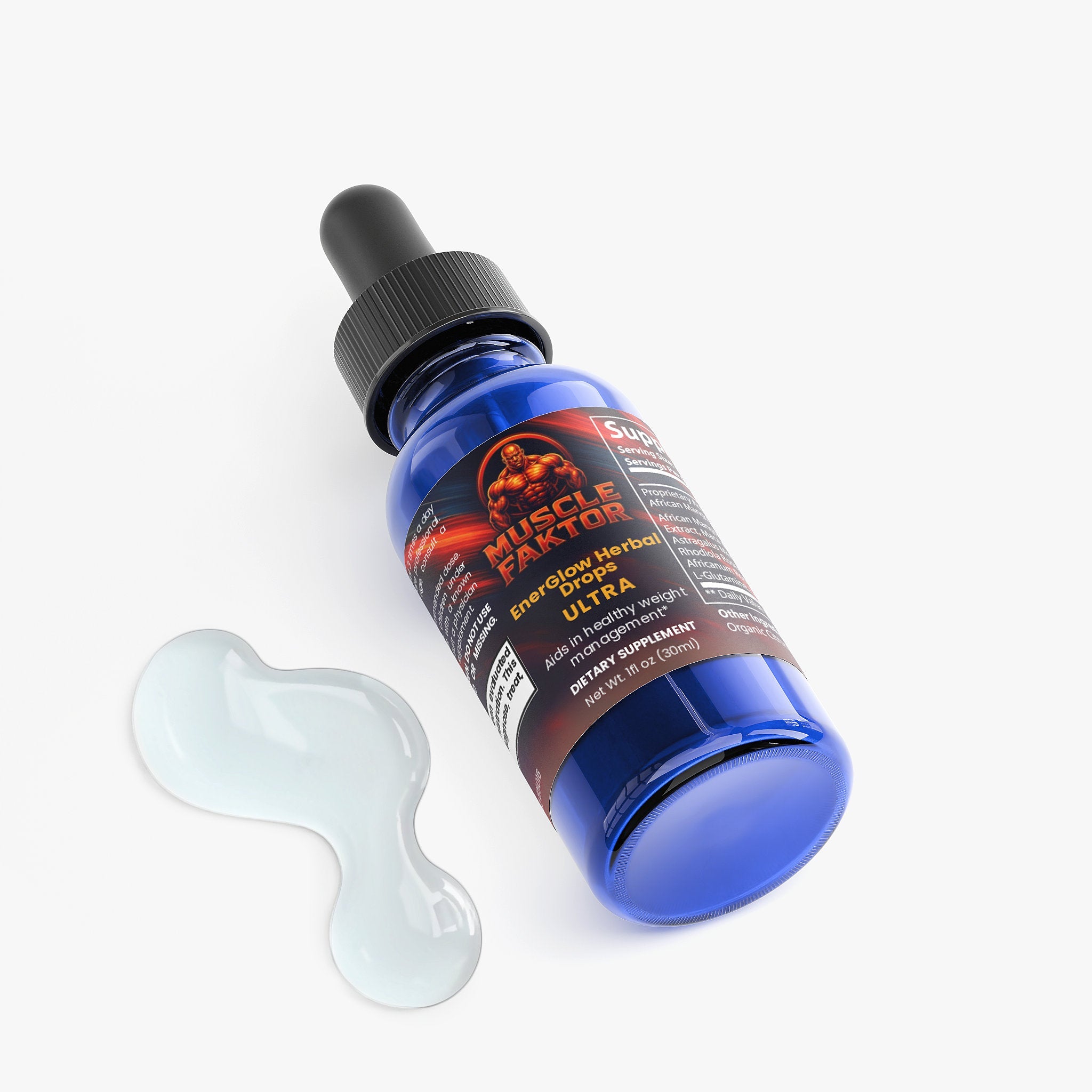 Metabolic Support Herbal Drops – 1oz or 2oz Bottles Muscle Faktor