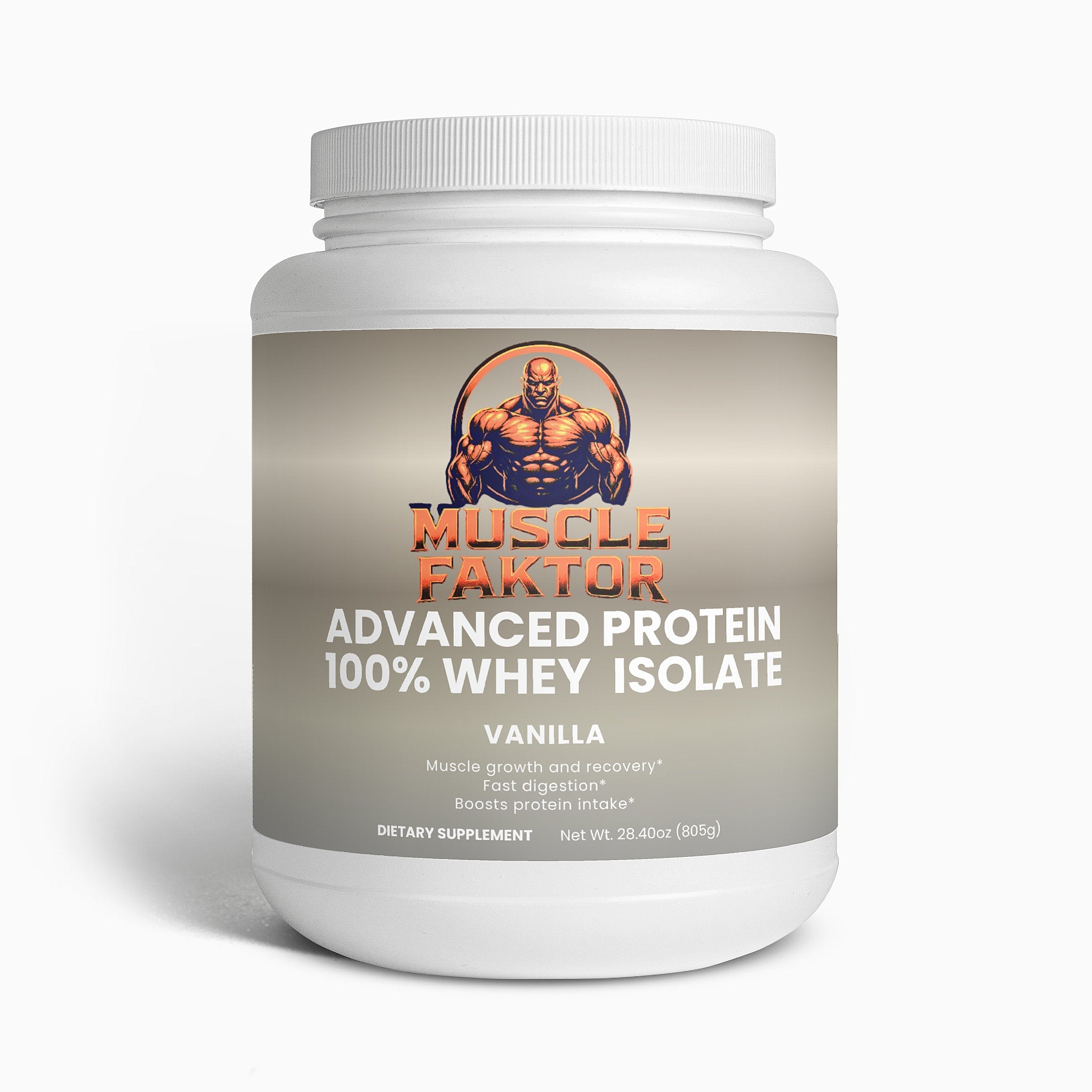 Advanced 100% Whey Protein Isolate (Vanilla) Muscle Faktor