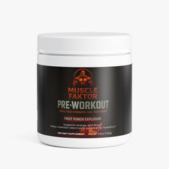 Muscle Faktor Fruit Punch Energy Powder — Sugar-Free Formula