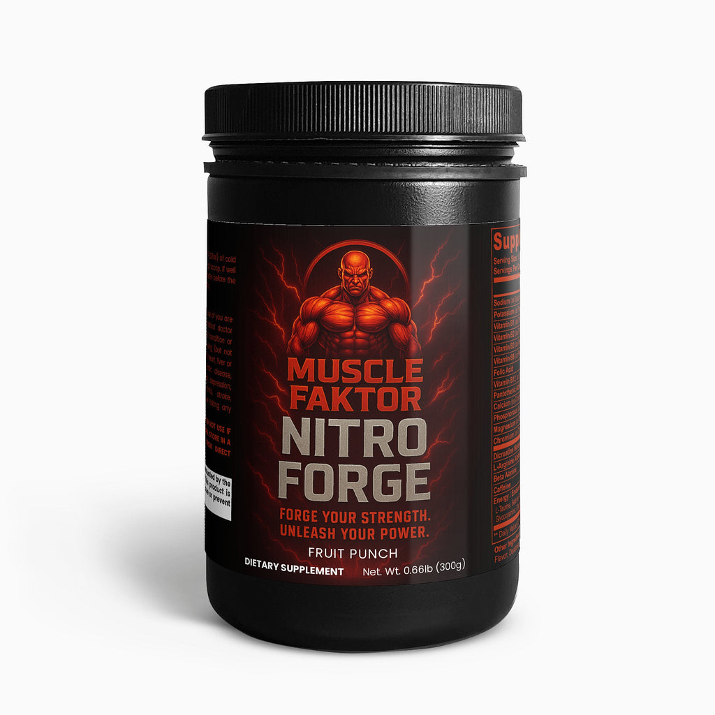Nitro Forge Pre-Workout Powder (Fruit Punch) Muscle Faktor