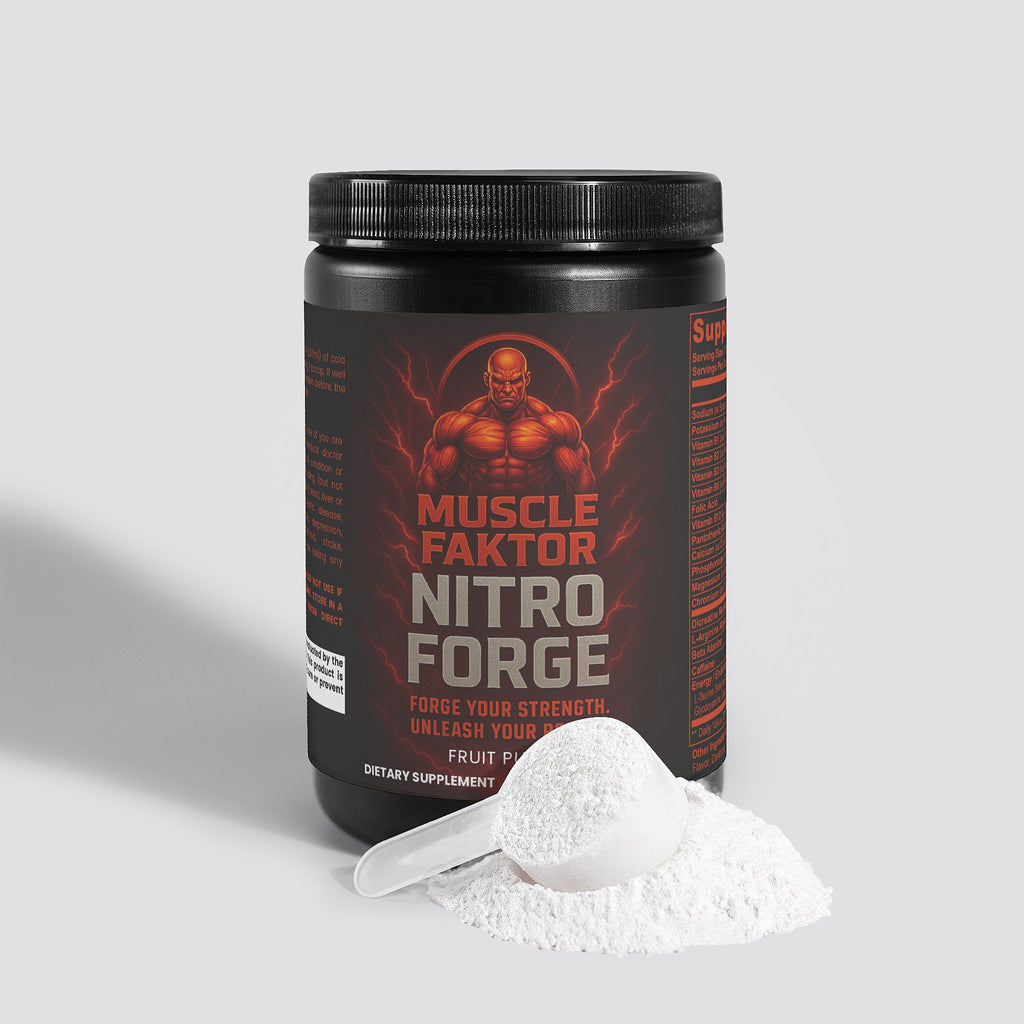 Nitro Forge Pre-Workout Powder (Fruit Punch) Muscle Faktor