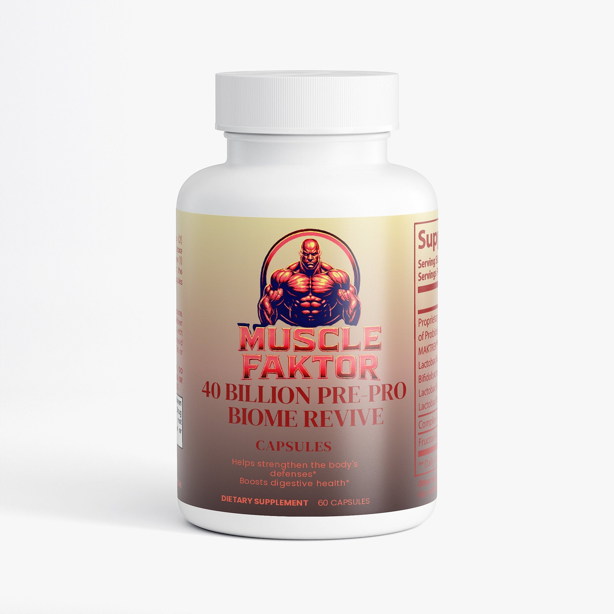 40 BILLION PRE-PRO BIOME REVIVE Muscle Faktor