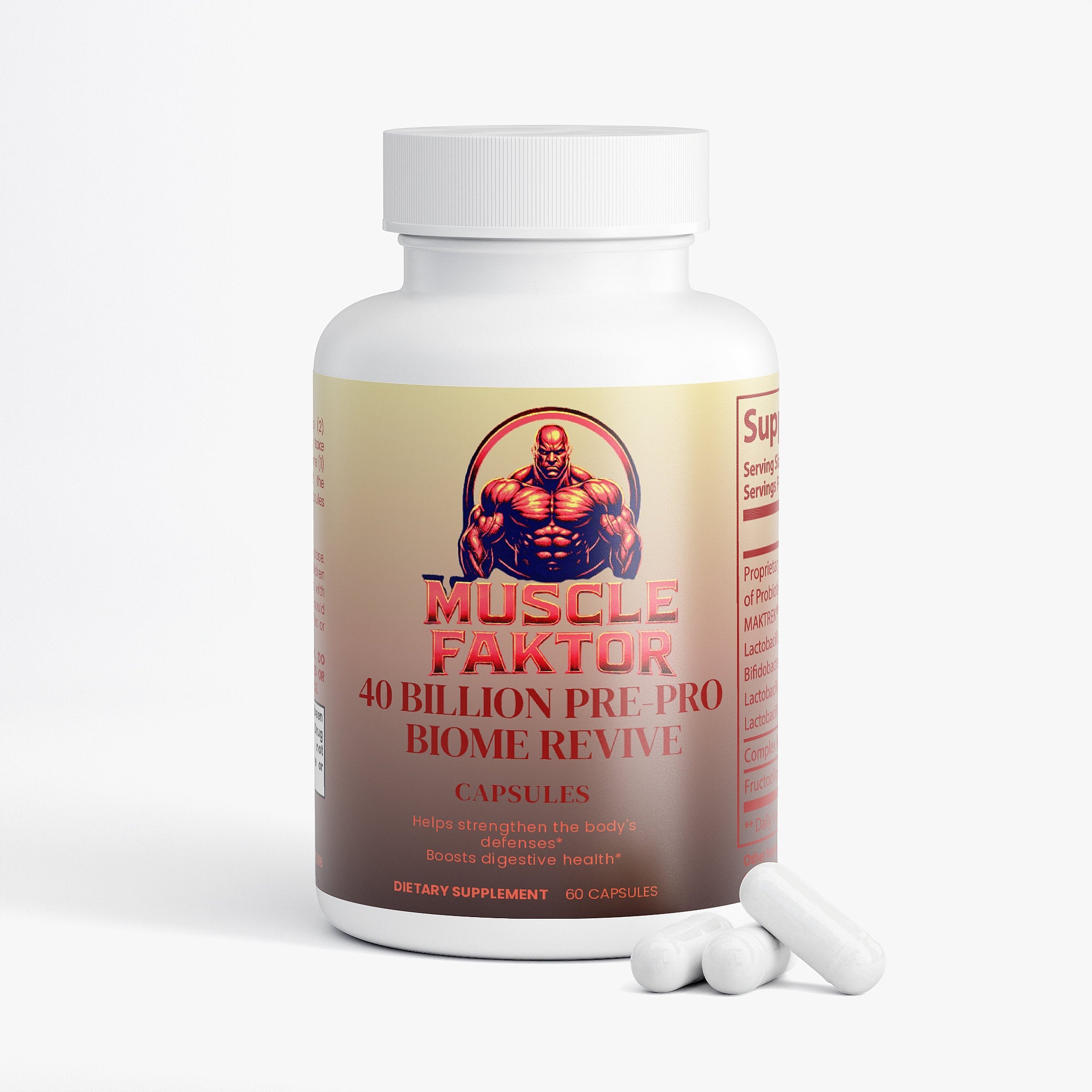 40 BILLION PRE-PRO BIOME REVIVE Muscle Faktor