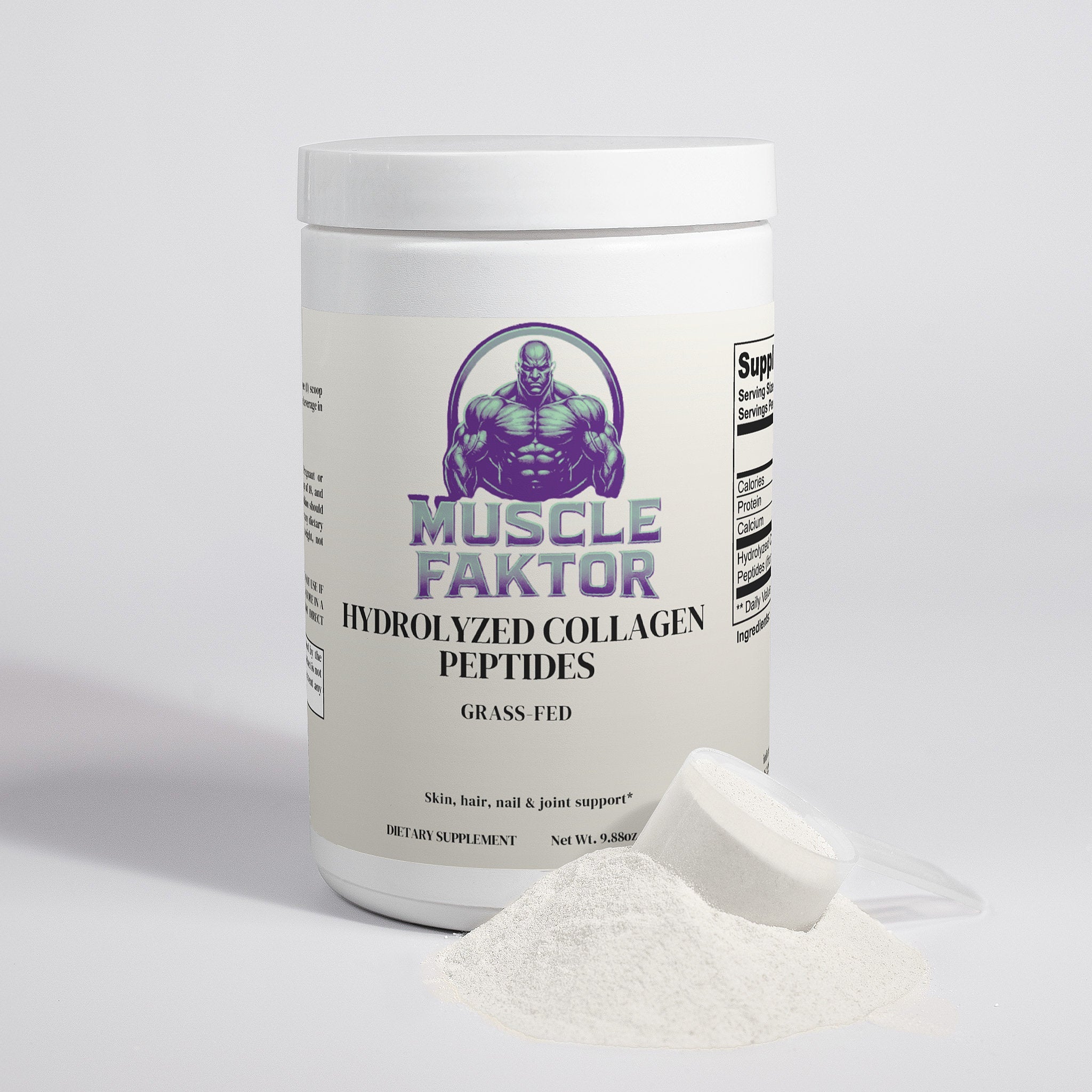 Grass-Fed Hydrolyzed Collagen Peptides Muscle Faktor