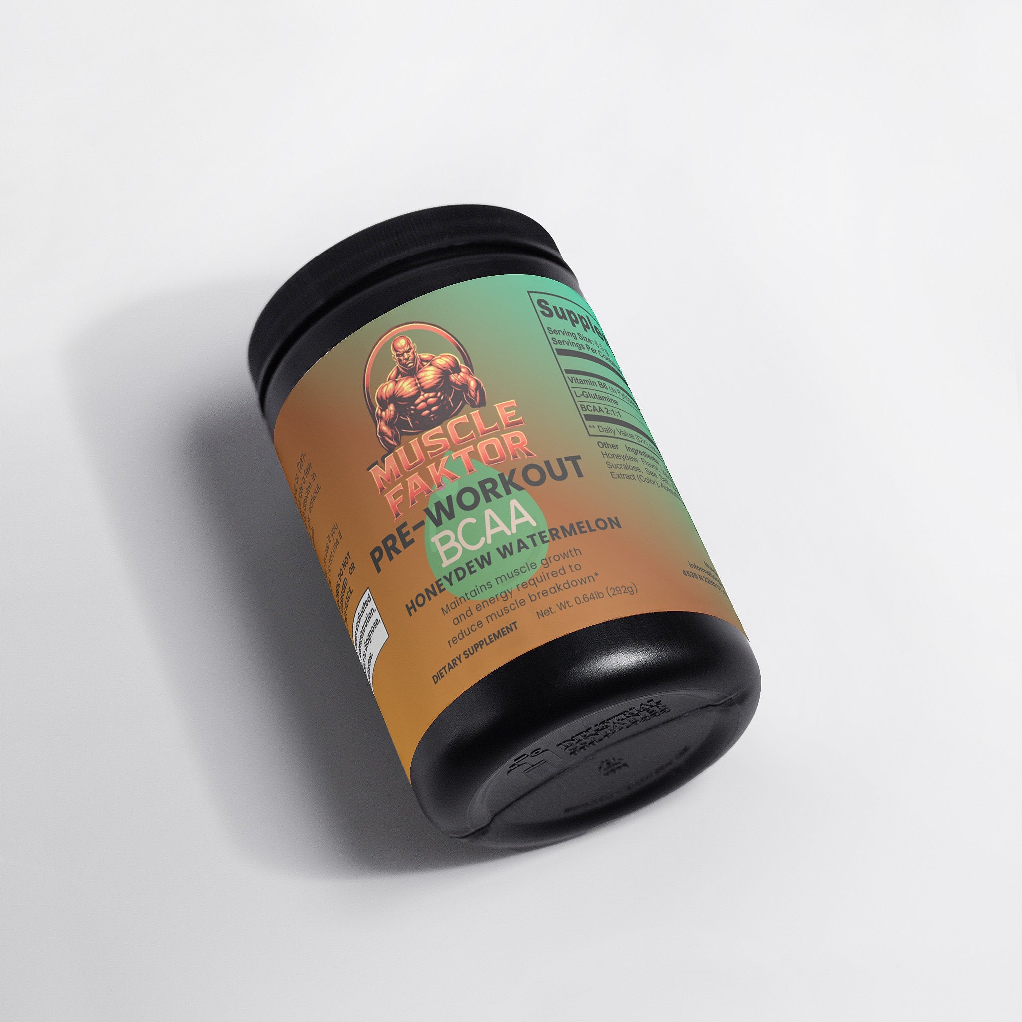 Muscle Faktor BCAA Post Workout Powder (Honeydew/Watermelon) Muscle Faktor