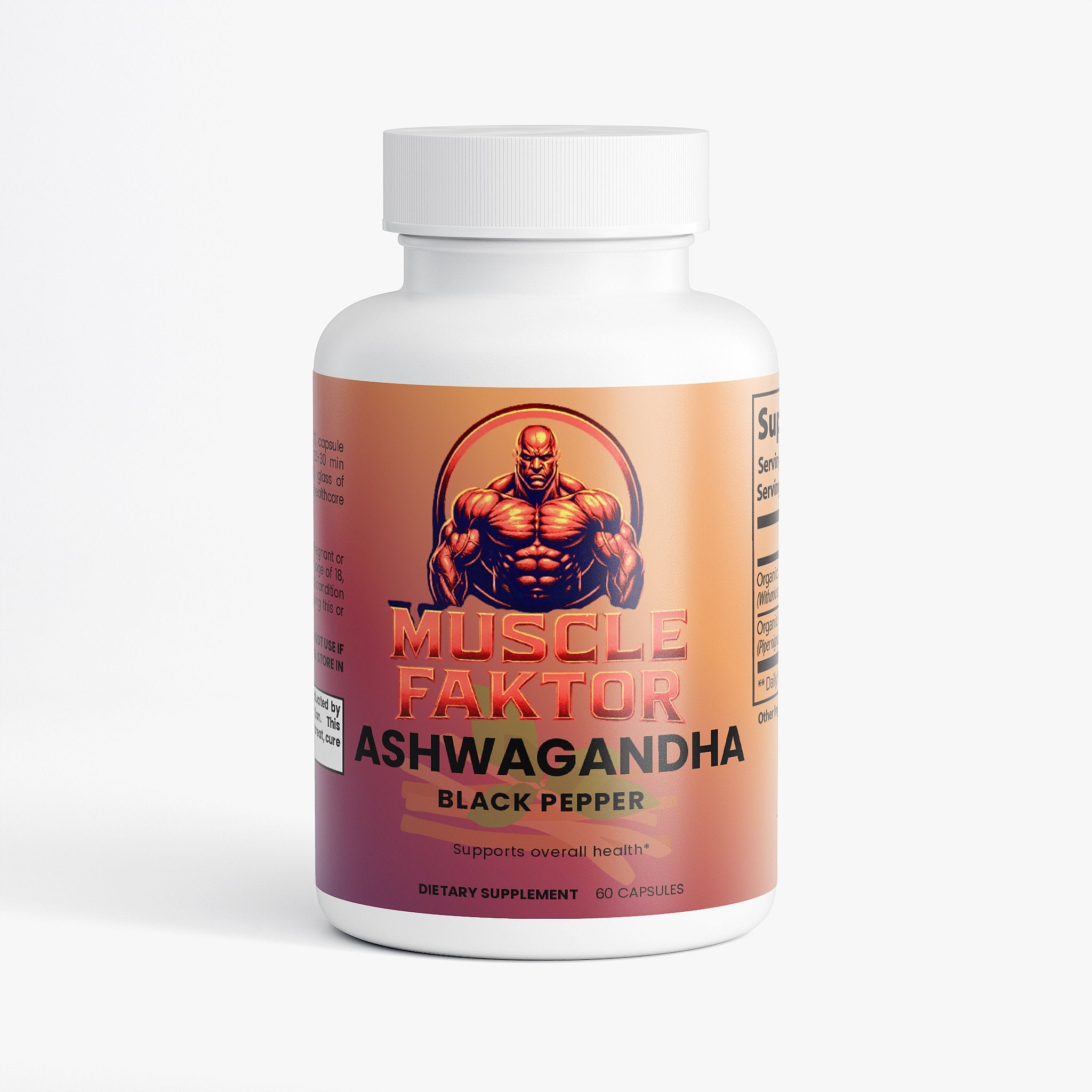 Muscle Faktor Ashwagandha for Athletic Performance Capsules Muscle Faktor