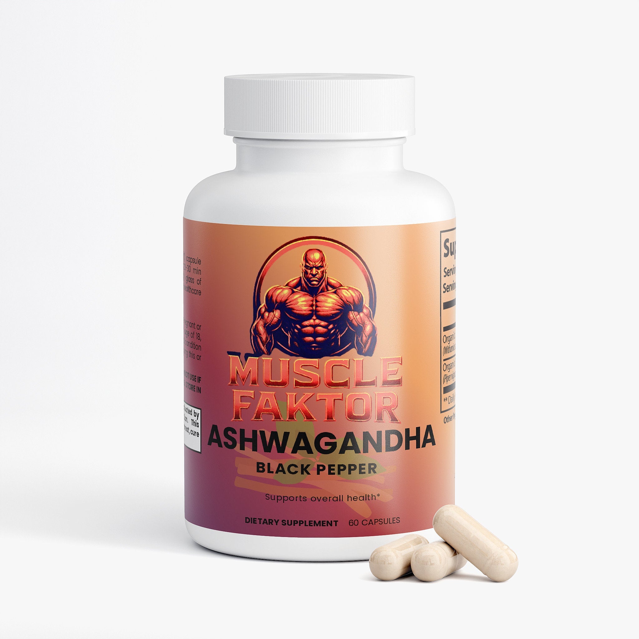 Muscle Faktor Ashwagandha for Athletic Performance Capsules Muscle Faktor