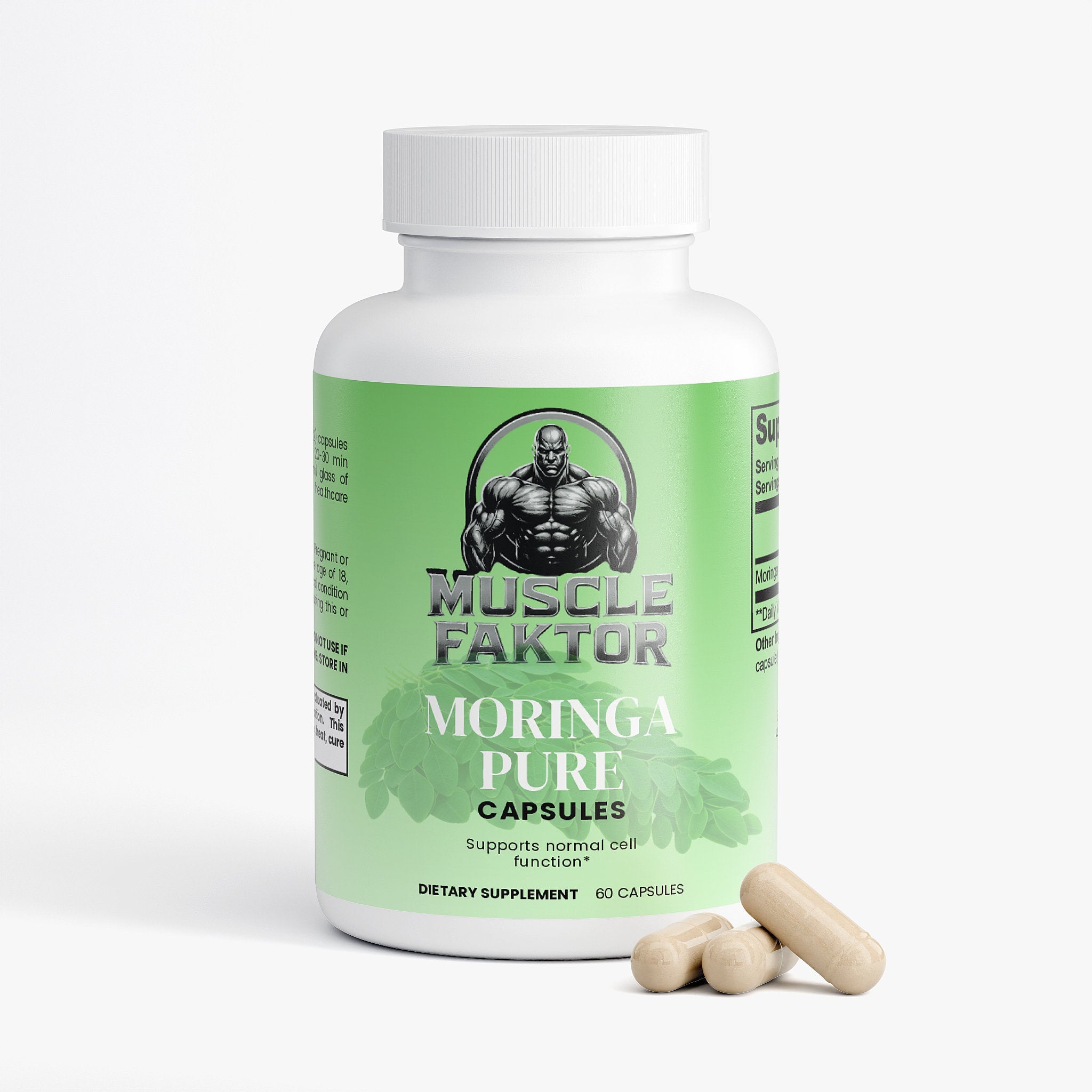 Muscle Faktor Pure Moringa Capsules - Natural Extracts Muscle Faktor