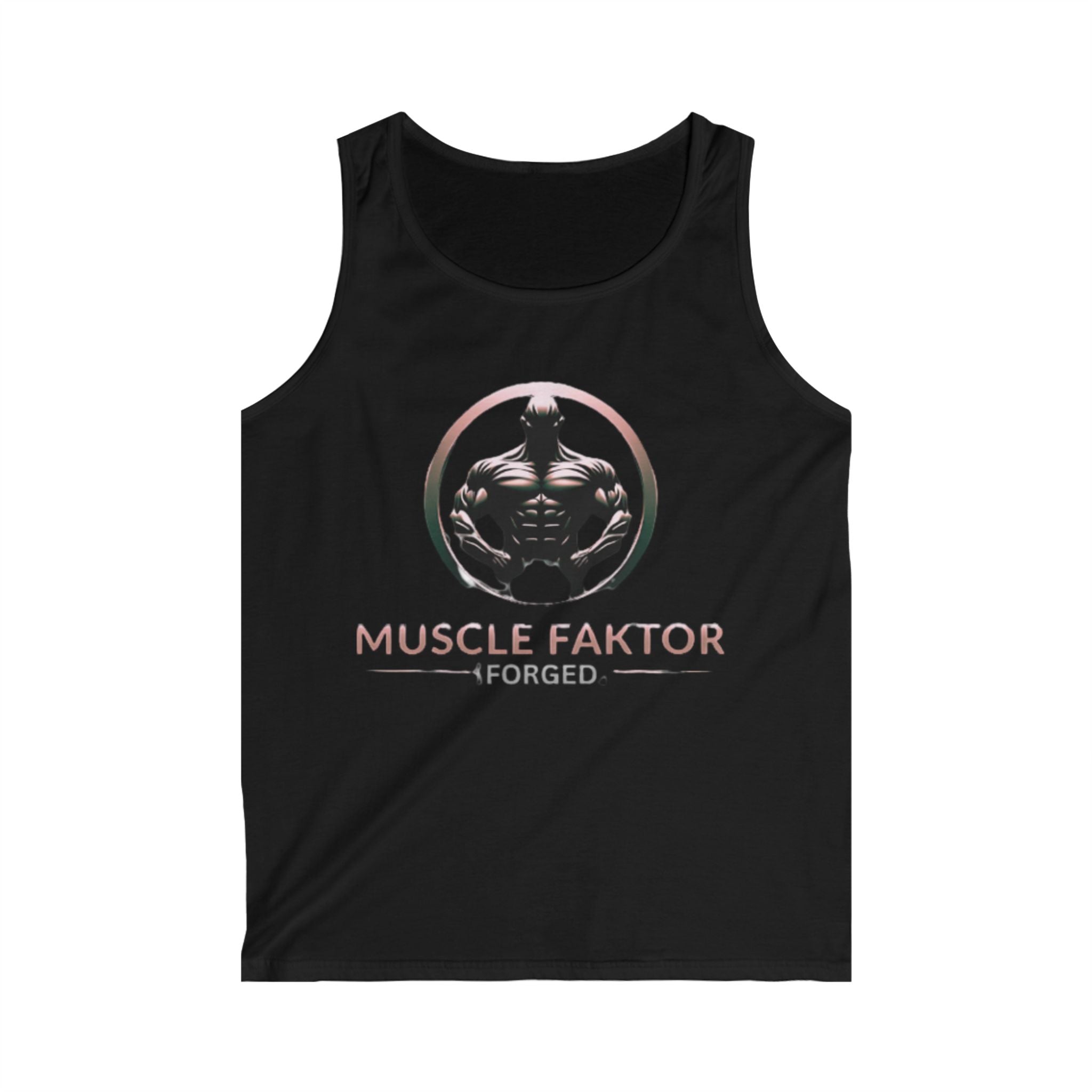 Men's Muscle Faktor Forged Tank Top - Fitness Wear for Active Lifestyle Printify
