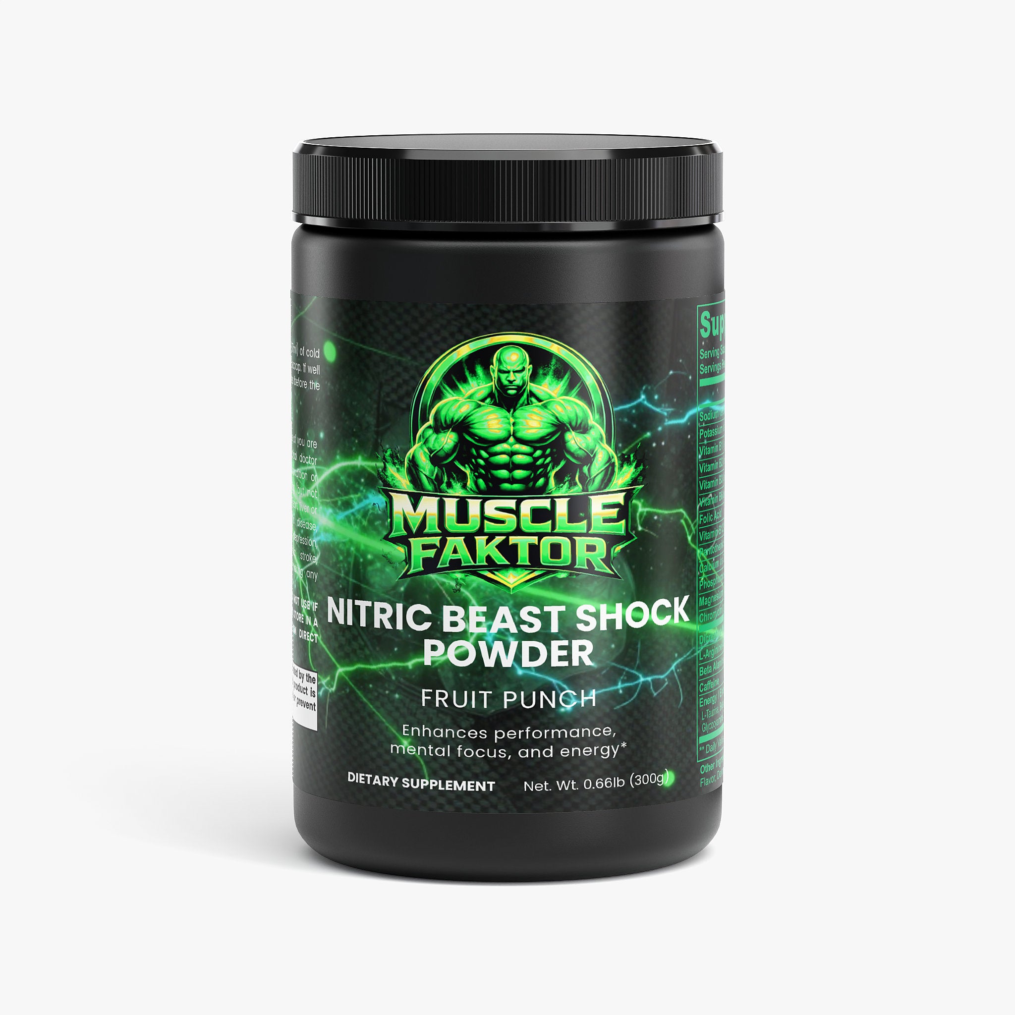 Nitric Shock Pre-Workout Powder (Fruit Punch)