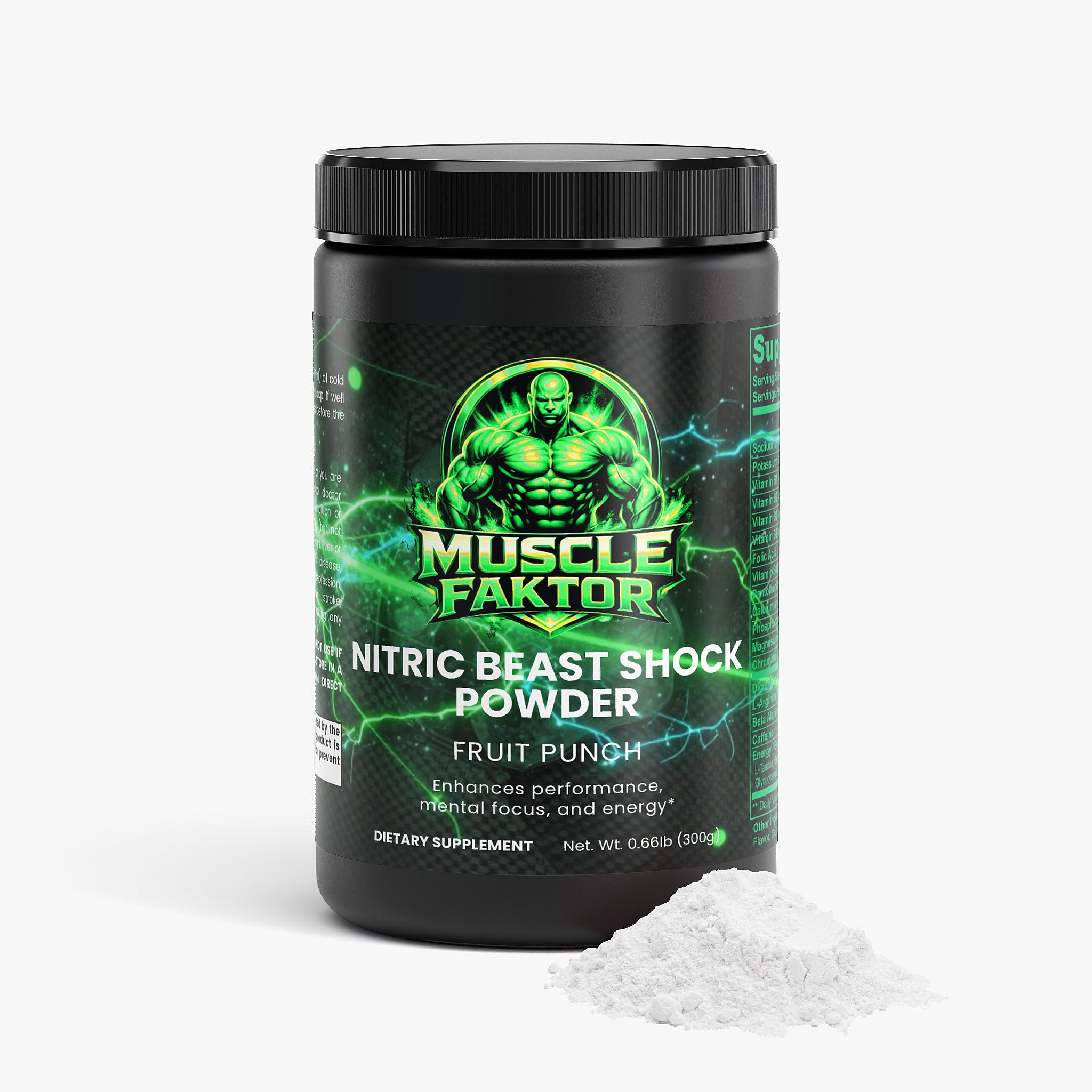 Nitric Shock Pre-Workout Powder (Fruit Punch)