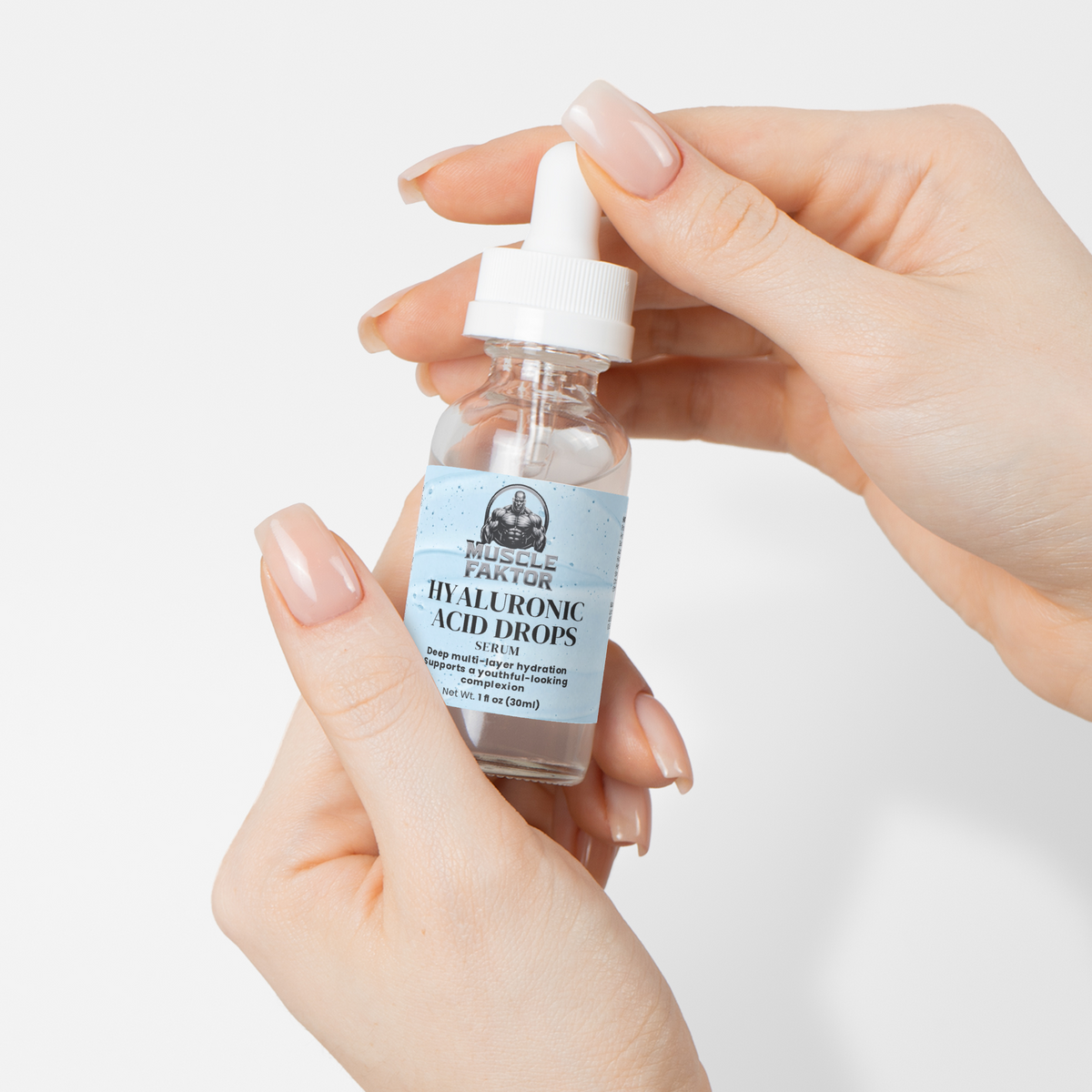 Muscle Faktor Hyaluronic Acid Face Serum, 1 fl oz