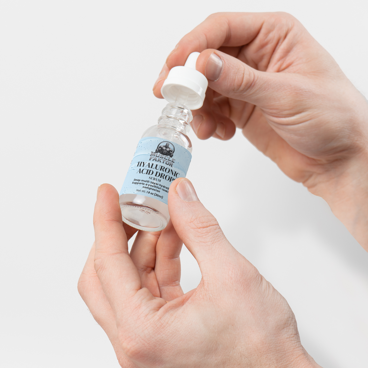 Muscle Faktor Hyaluronic Acid Face Serum, 1 fl oz