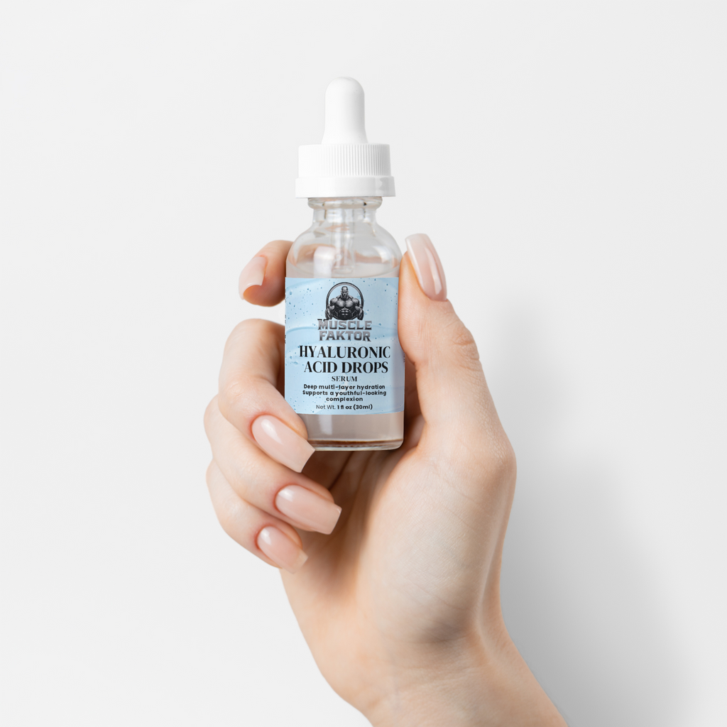 Muscle Faktor Hyaluronic Acid Face Serum, 1 fl oz