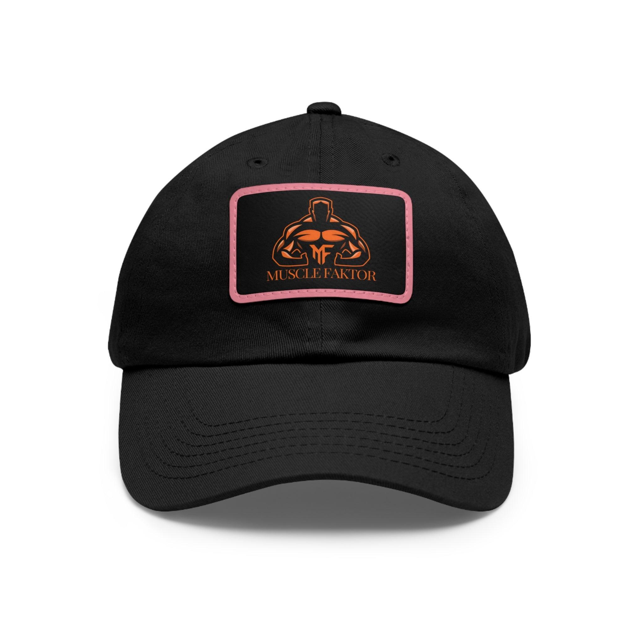 Dad Hat with Leather Patch (Rectangle) - Muscle Faktor