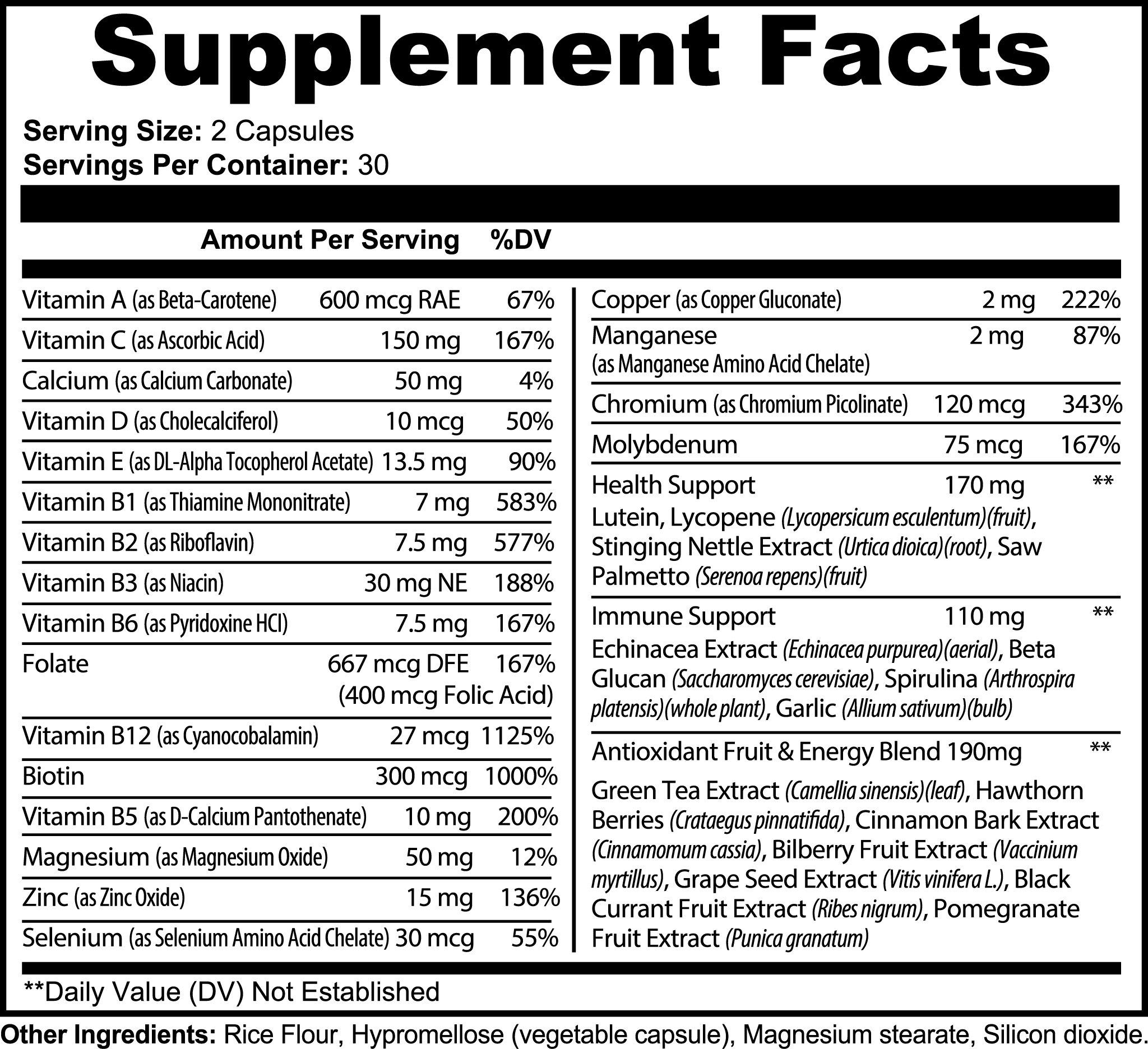 Complete Multivitamin Muscle Faktor