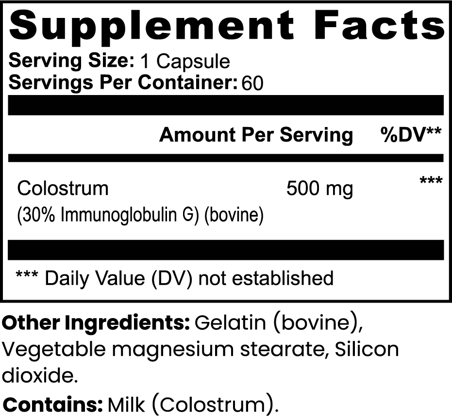 Colostrum Capsules Muscle Faktor