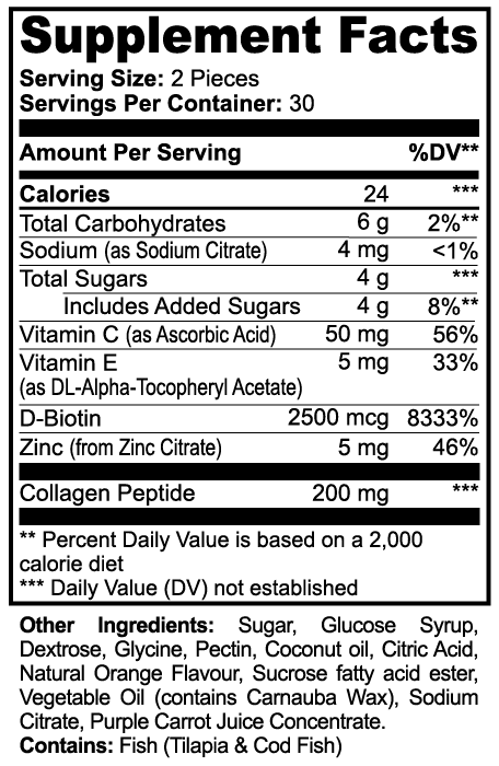 YUMMY Collagen Gummies (Adult) Muscle Faktor