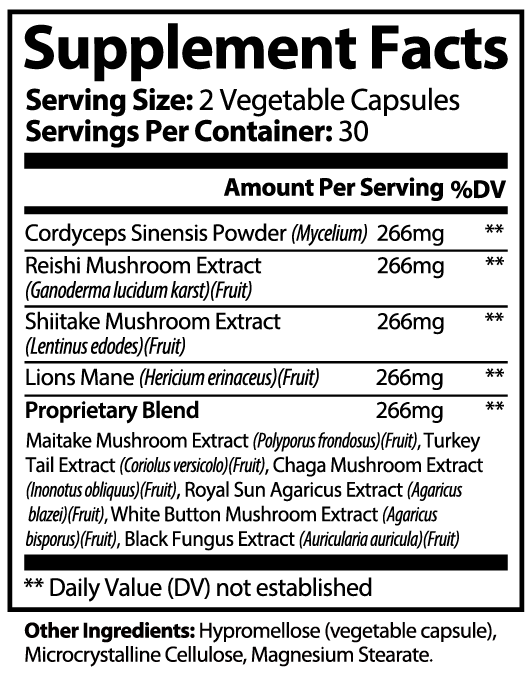 Mushroom Complex 10 X Muscle Faktor