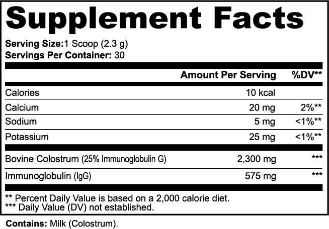 Colostrum Powder Muscle Faktor