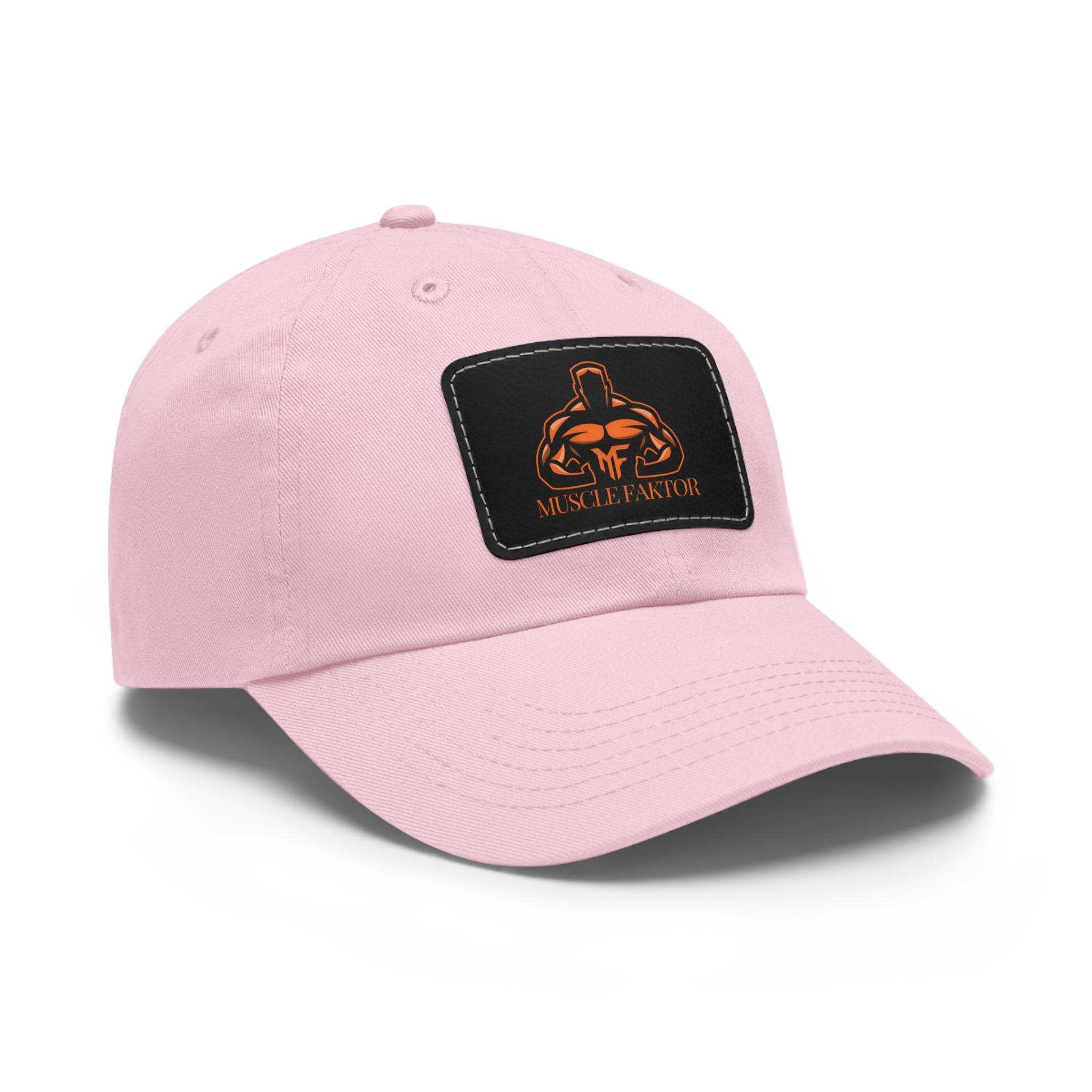 Dad Hat with Leather Patch (Rectangle) - Muscle Faktor