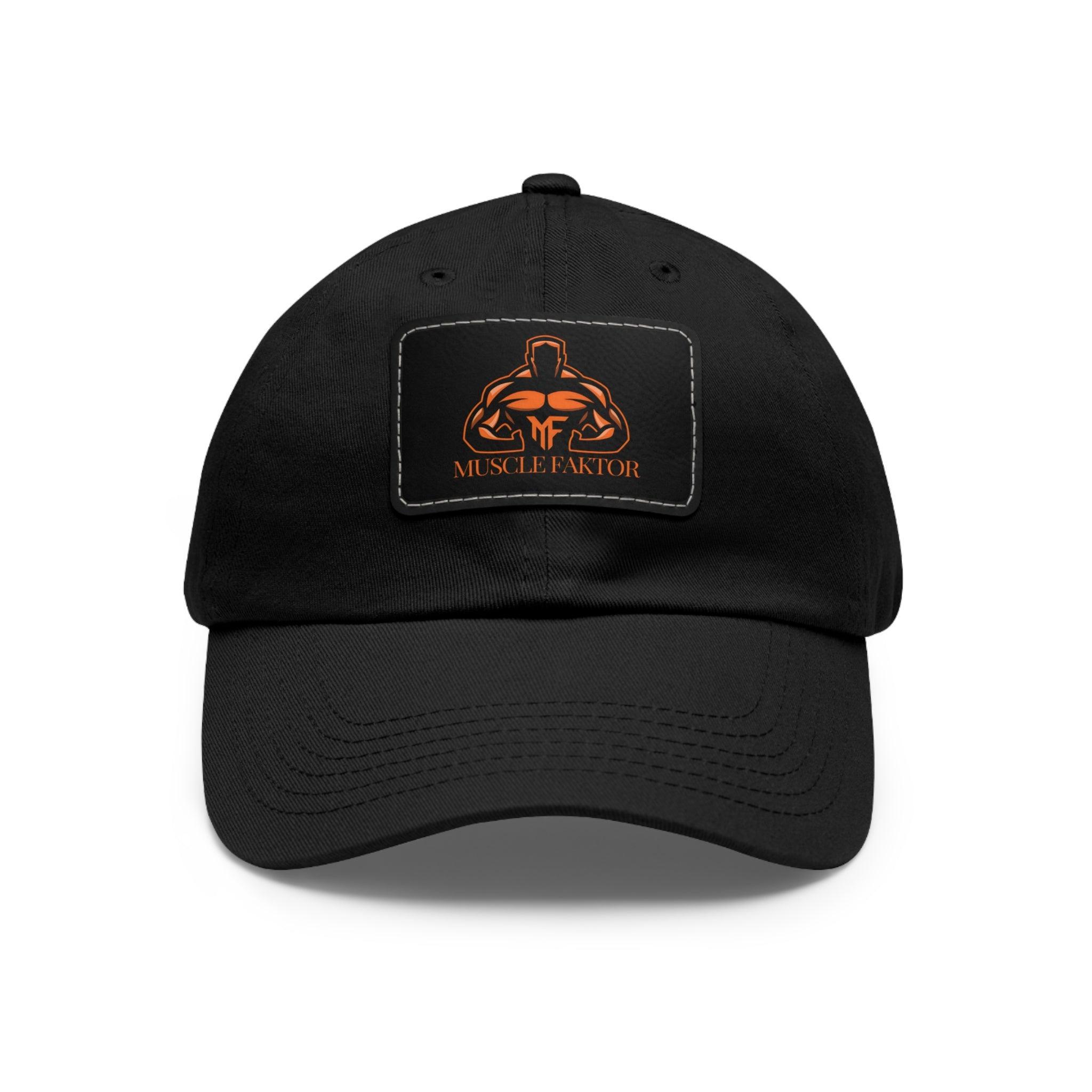 Dad Hat with Leather Patch (Rectangle) - Muscle Faktor