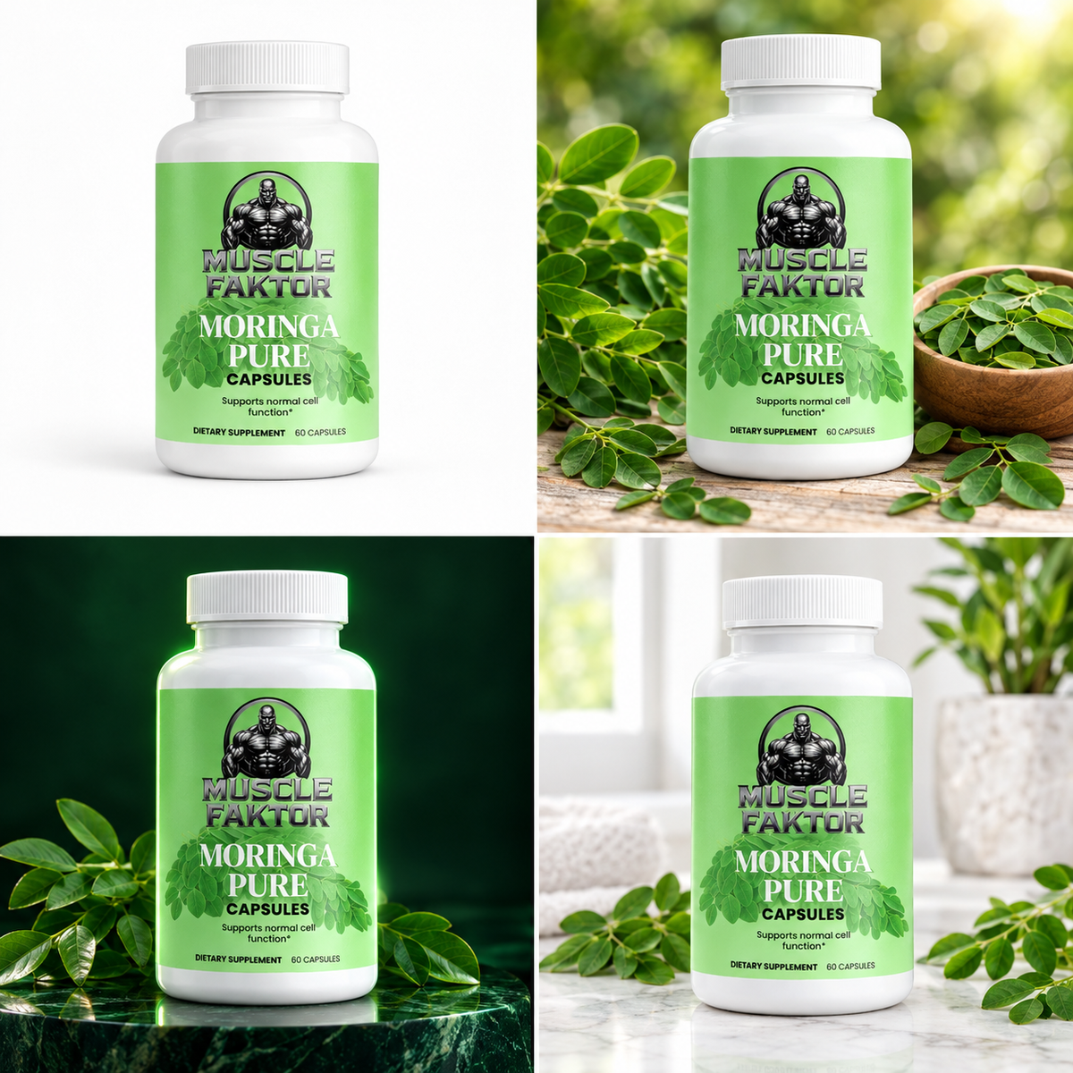 Muscle Faktor Moringa Leaf, 60 Capsules